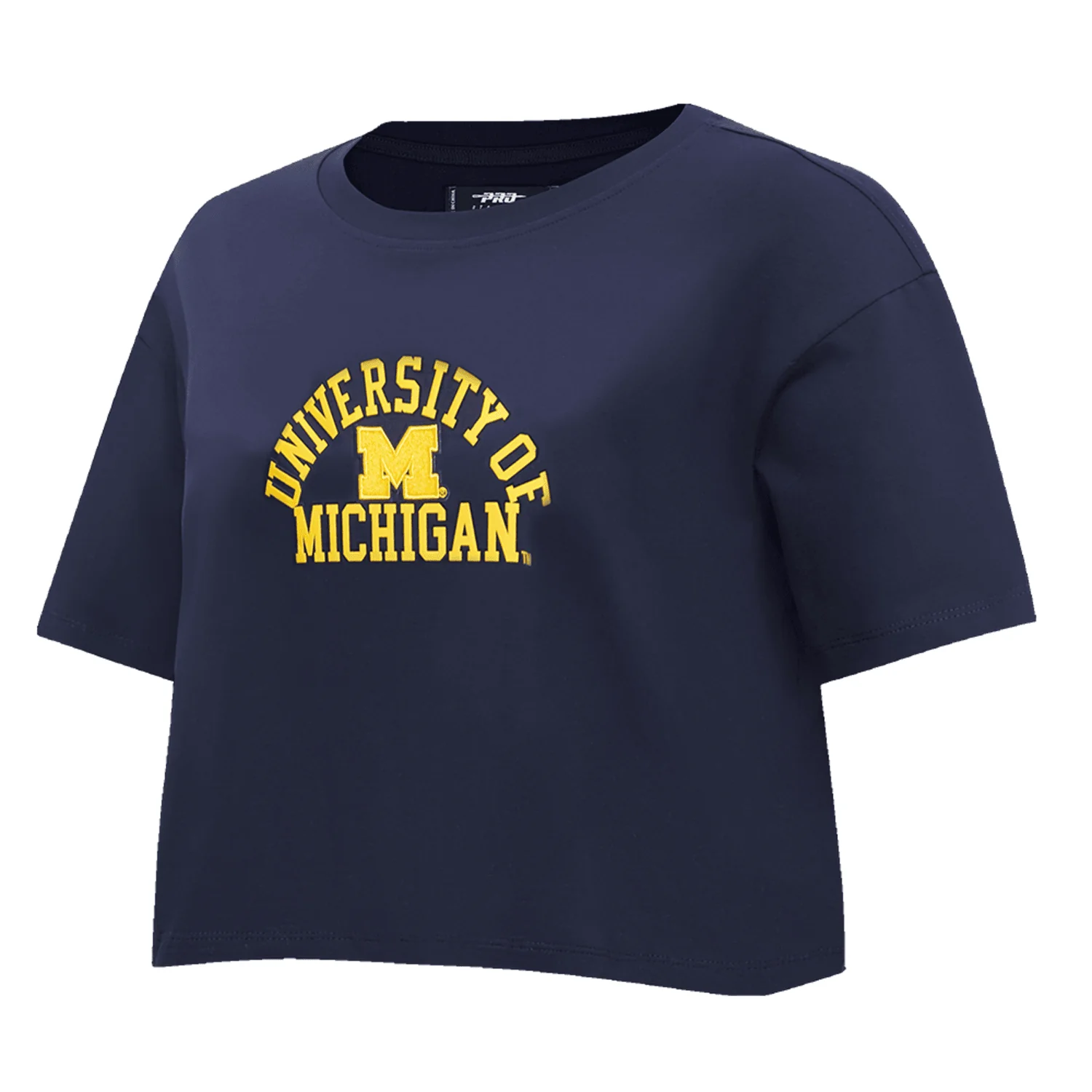 Michigan Wolverines Women's Classic Navy SJ Boxy Tee