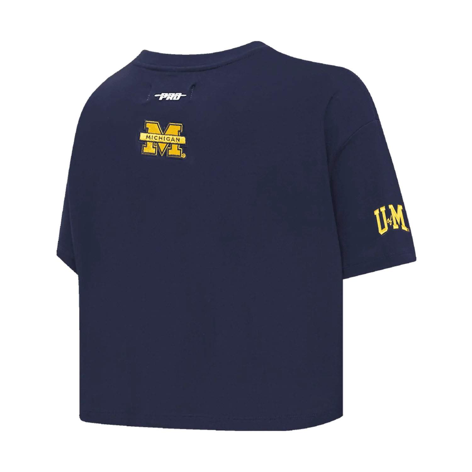 Michigan Wolverines Women's Classic Navy SJ Boxy Tee - Image 2