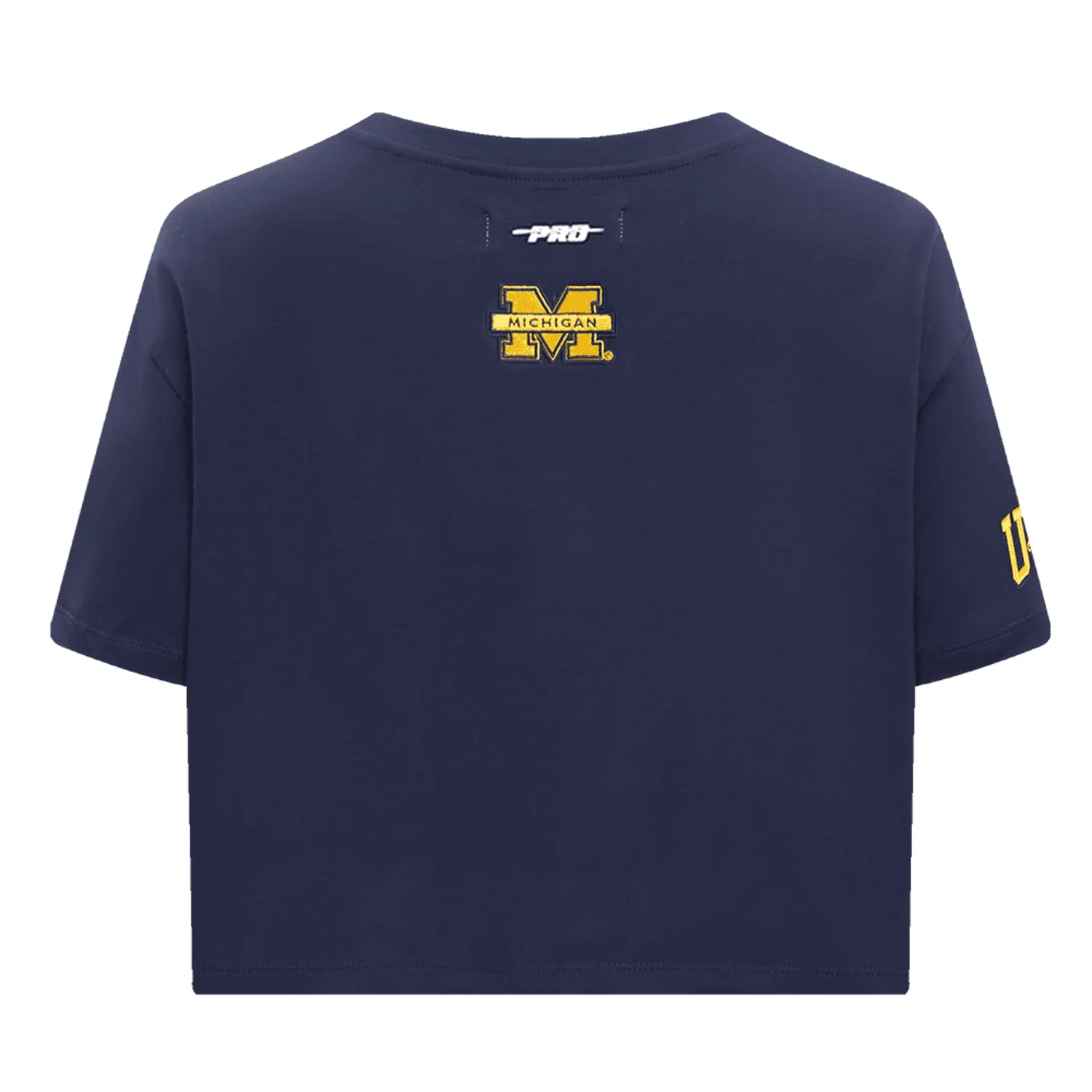 Michigan Wolverines Women's Classic Navy SJ Boxy Tee - Image 4