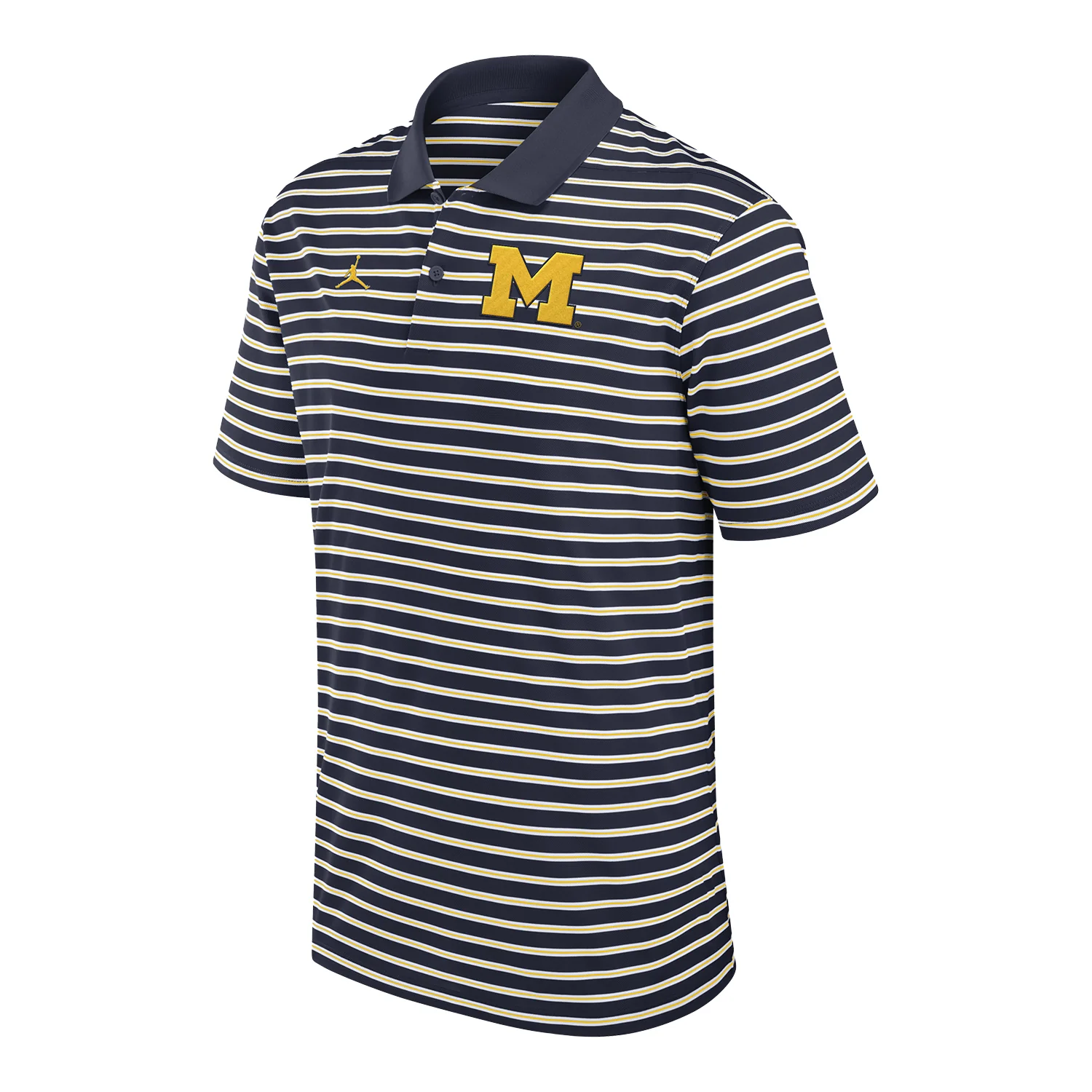 Michigan Wolverines Jordan Striped Polo