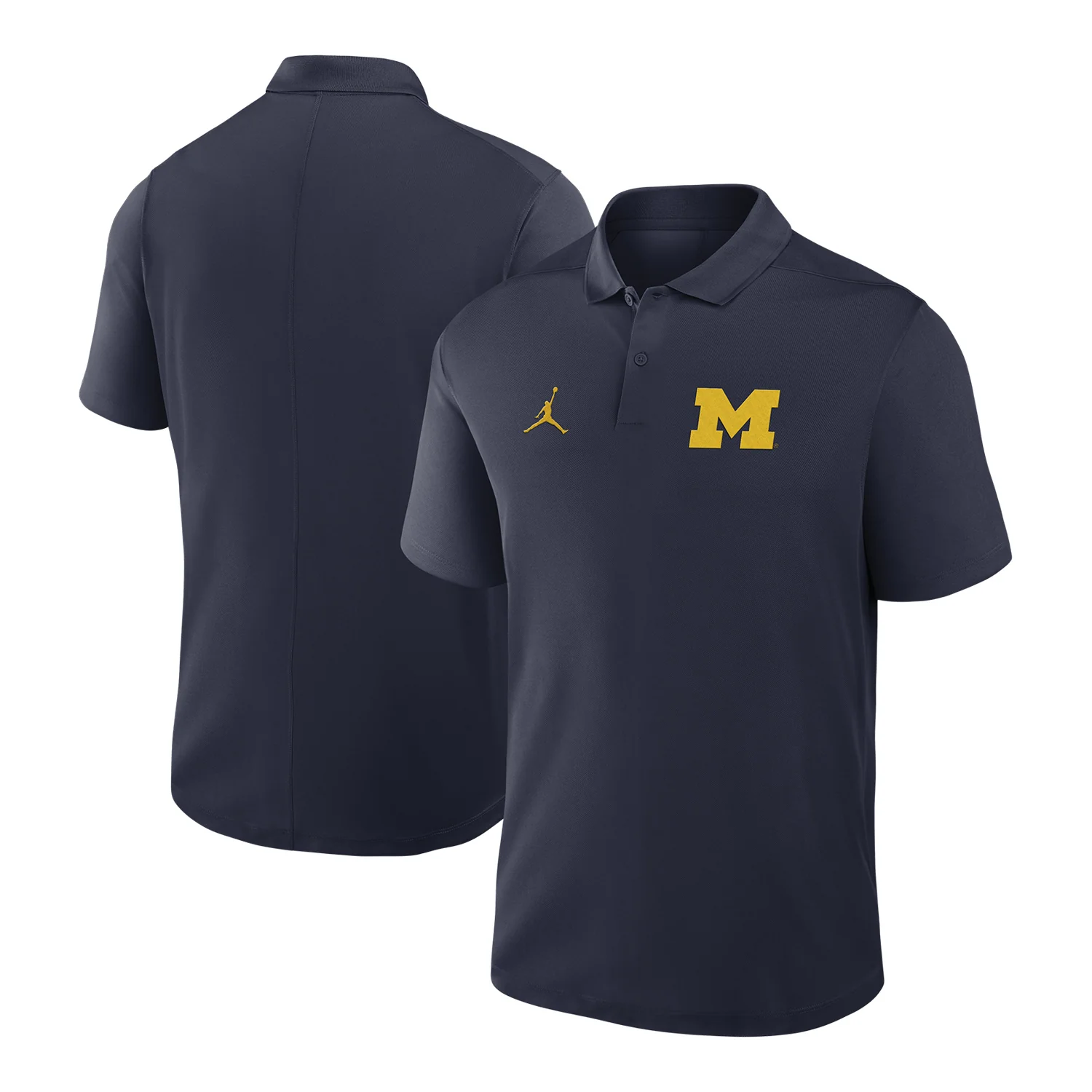 Michigan Wolverines Nike Jordan Navy Victory Polo - Image 3
