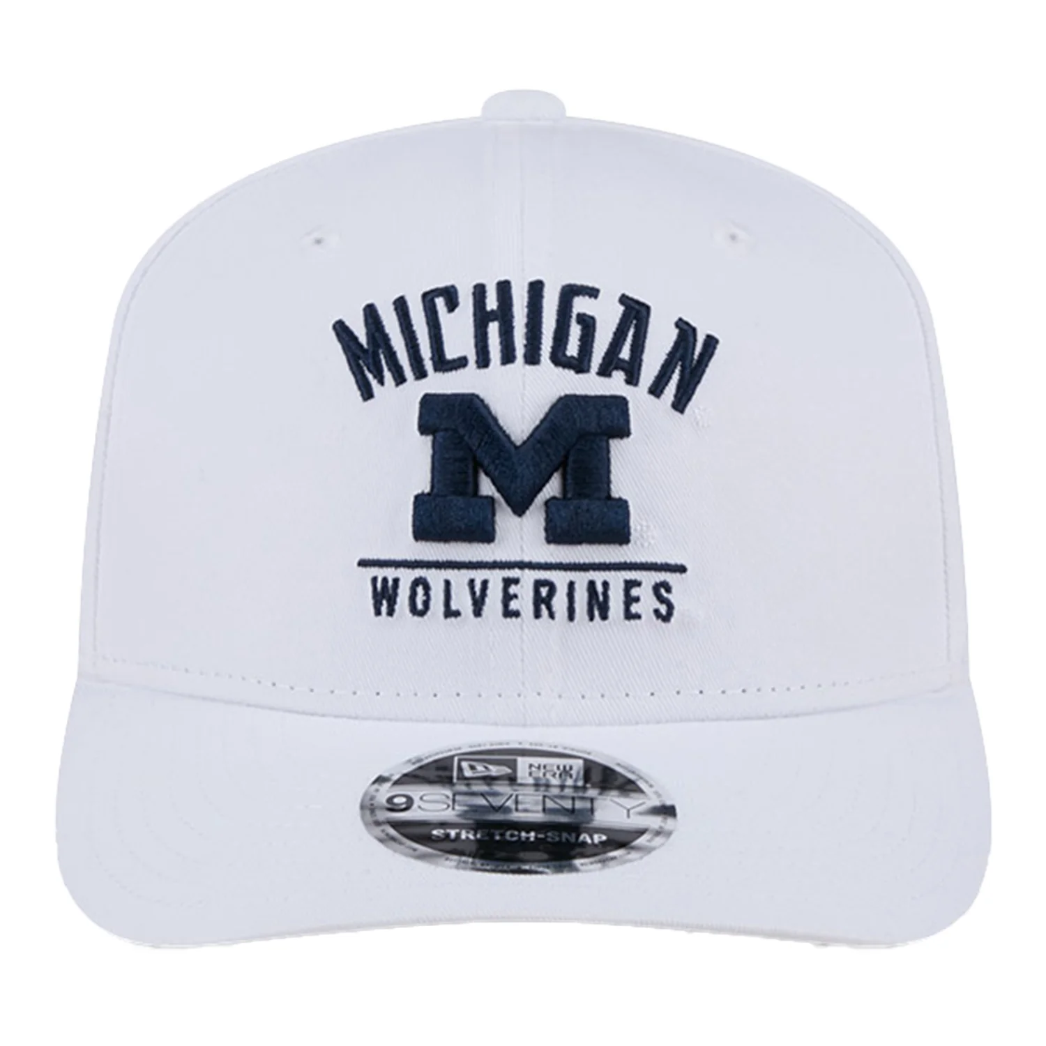 Michigan Wolverines New Era White Adjustable Hat - Image 3