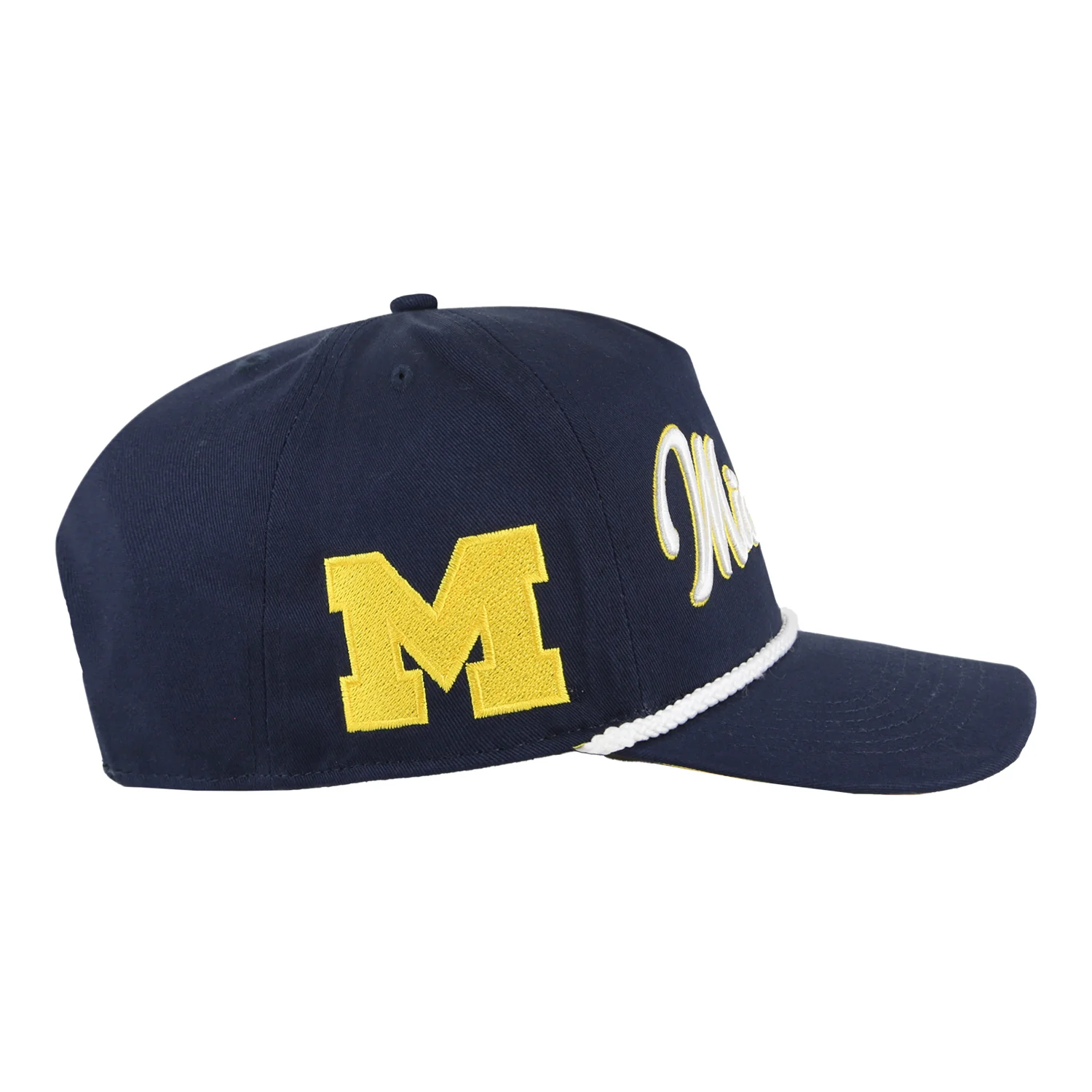 Michigan Wolverines 47 Brand Hitch Navy Adjustable Hat - Image 3