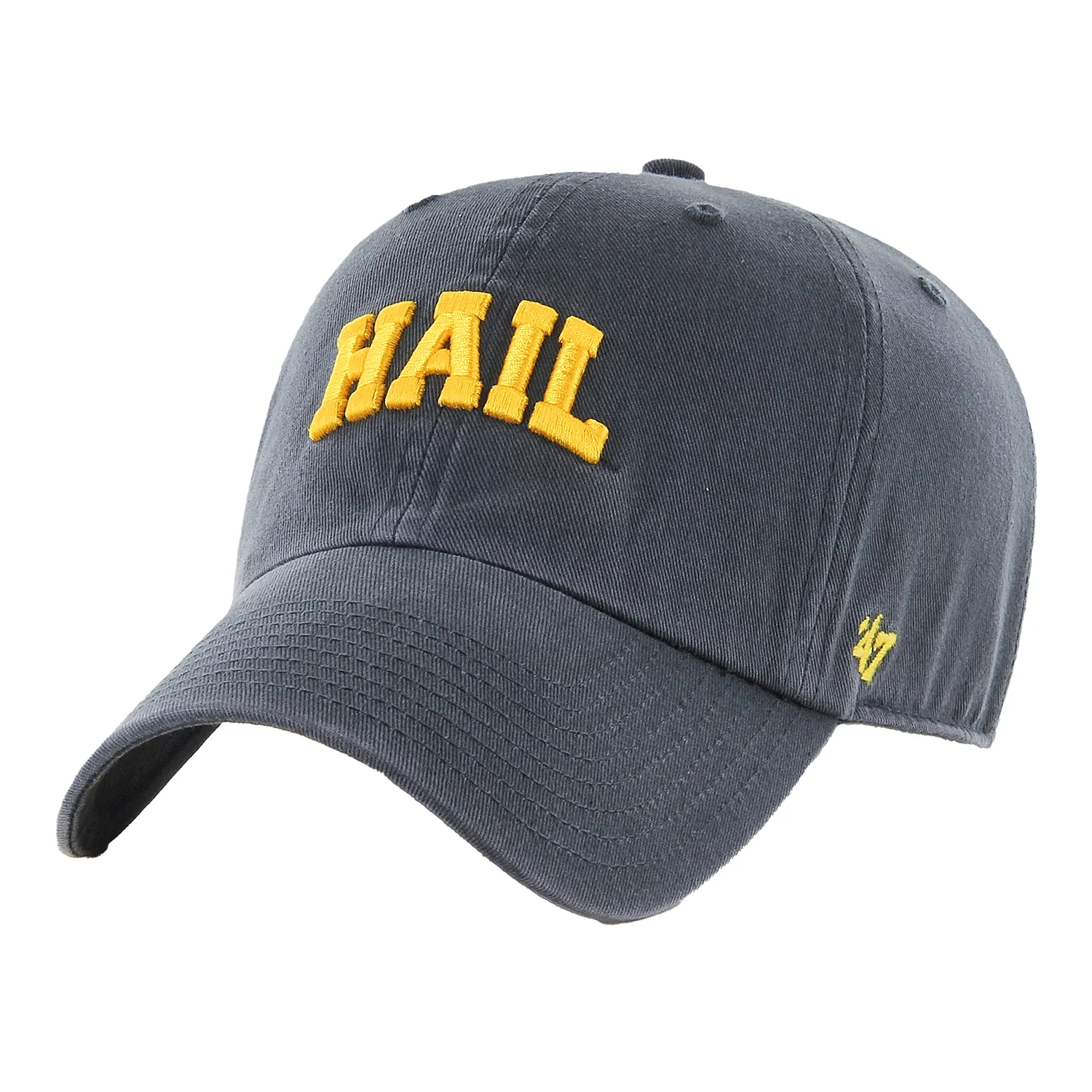 Michigan Wolverines '47 Brand Clean Up Arched Hail Navy Adjustable Hat