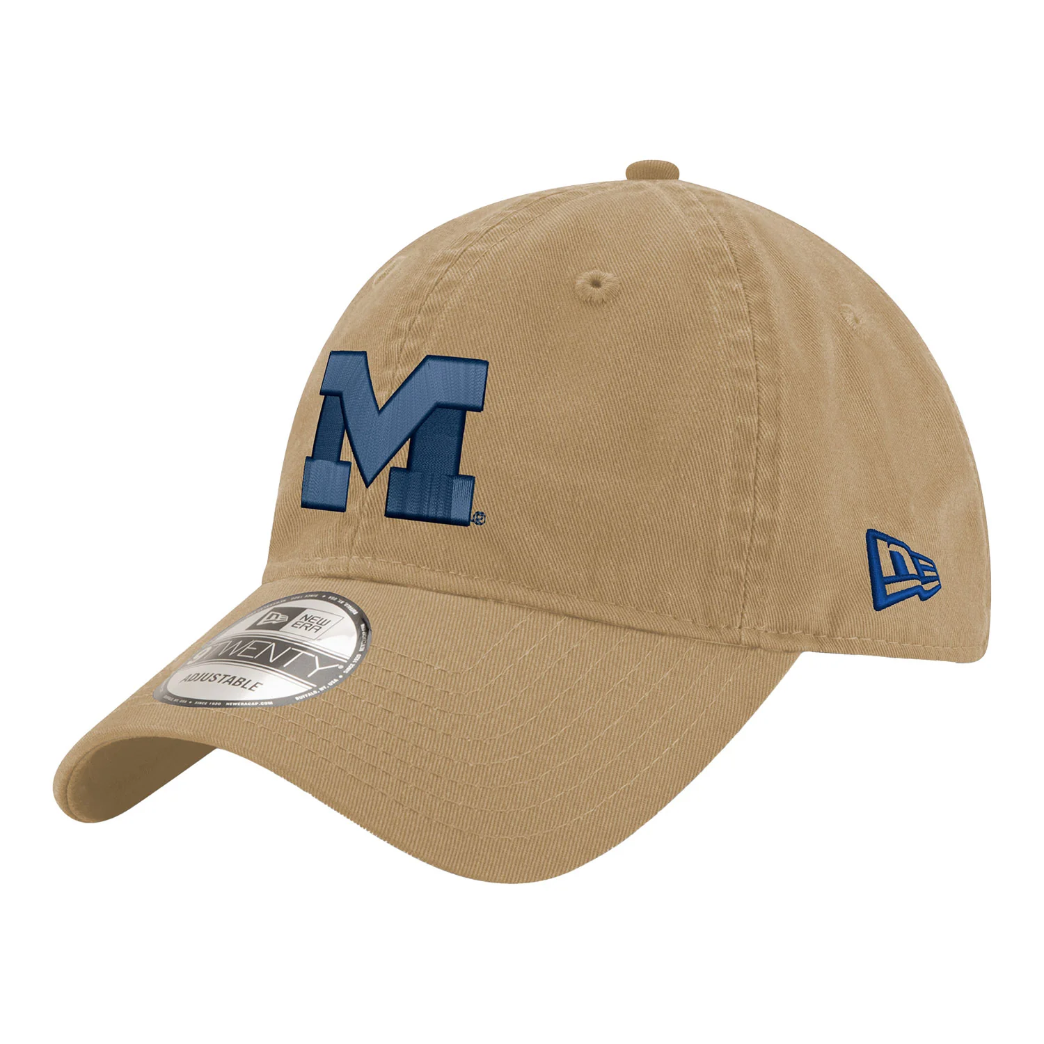 Michigan Wolverines Primary Logo Adjustable Tan Hat