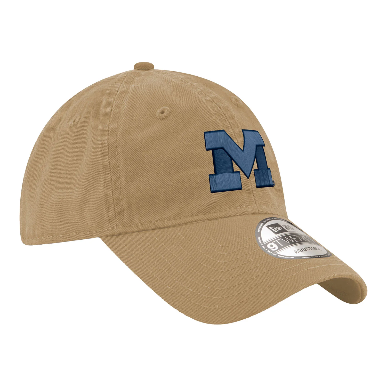 Michigan Wolverines Primary Logo Adjustable Tan Hat - Image 2