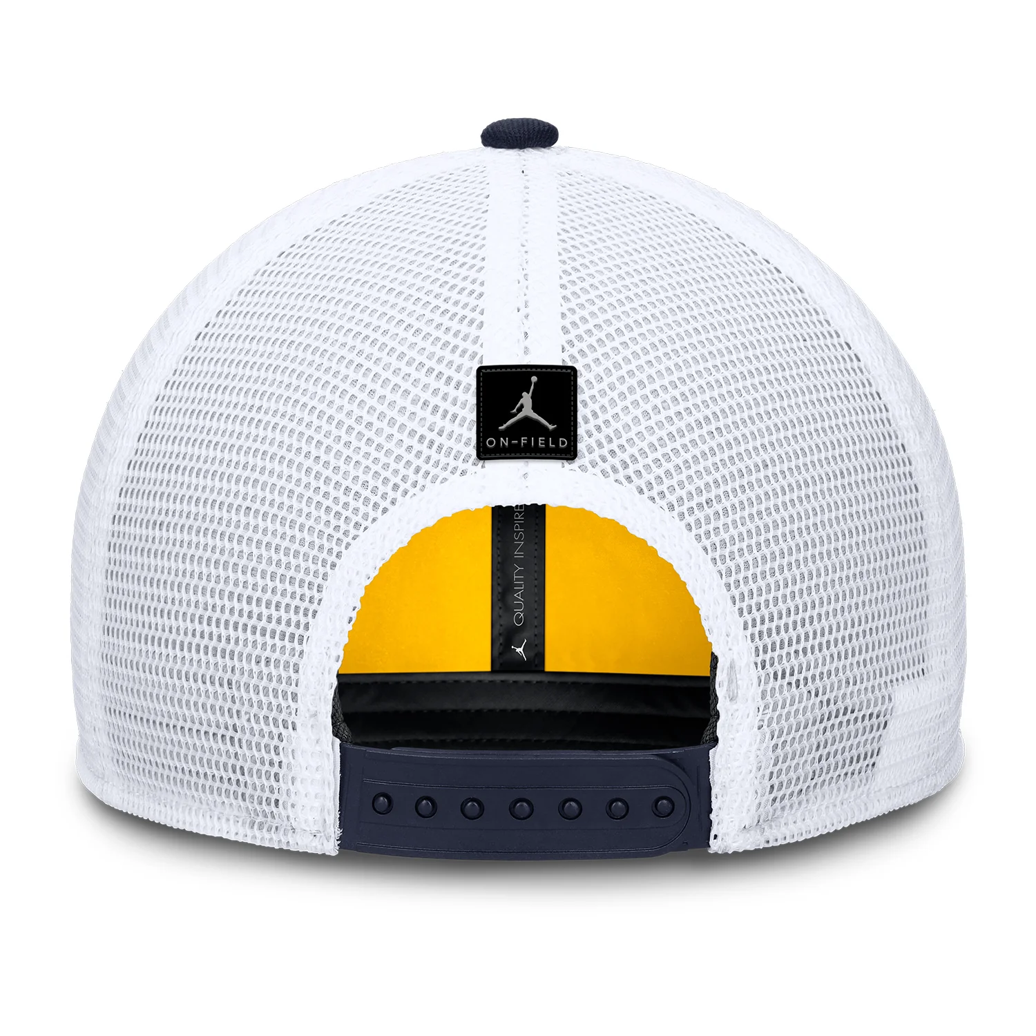 Michigan Wolverines Jordan Trucker Adjustable Yellow Hat - Image 4