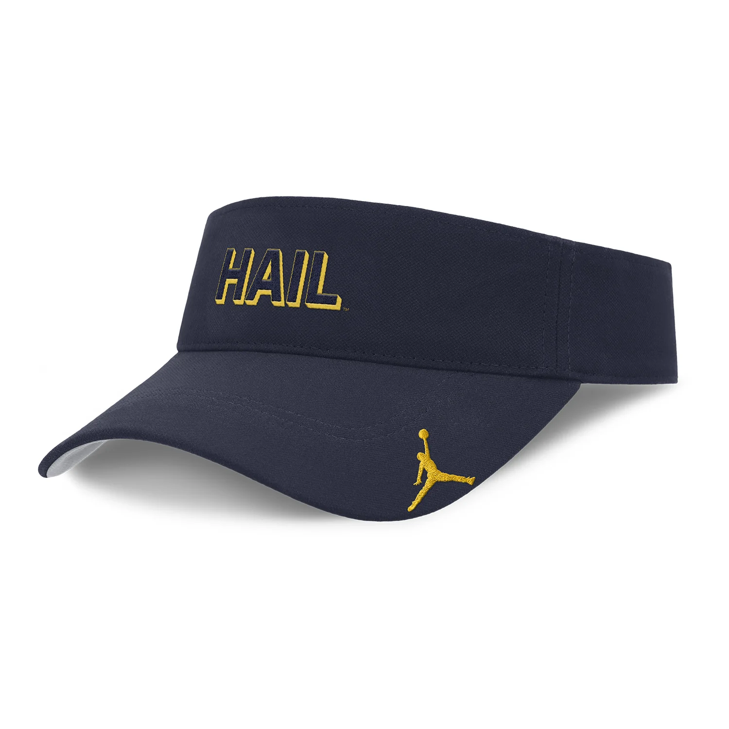 Michigan Wolverines Jordan Ace Practice Navy Visor - Image 2