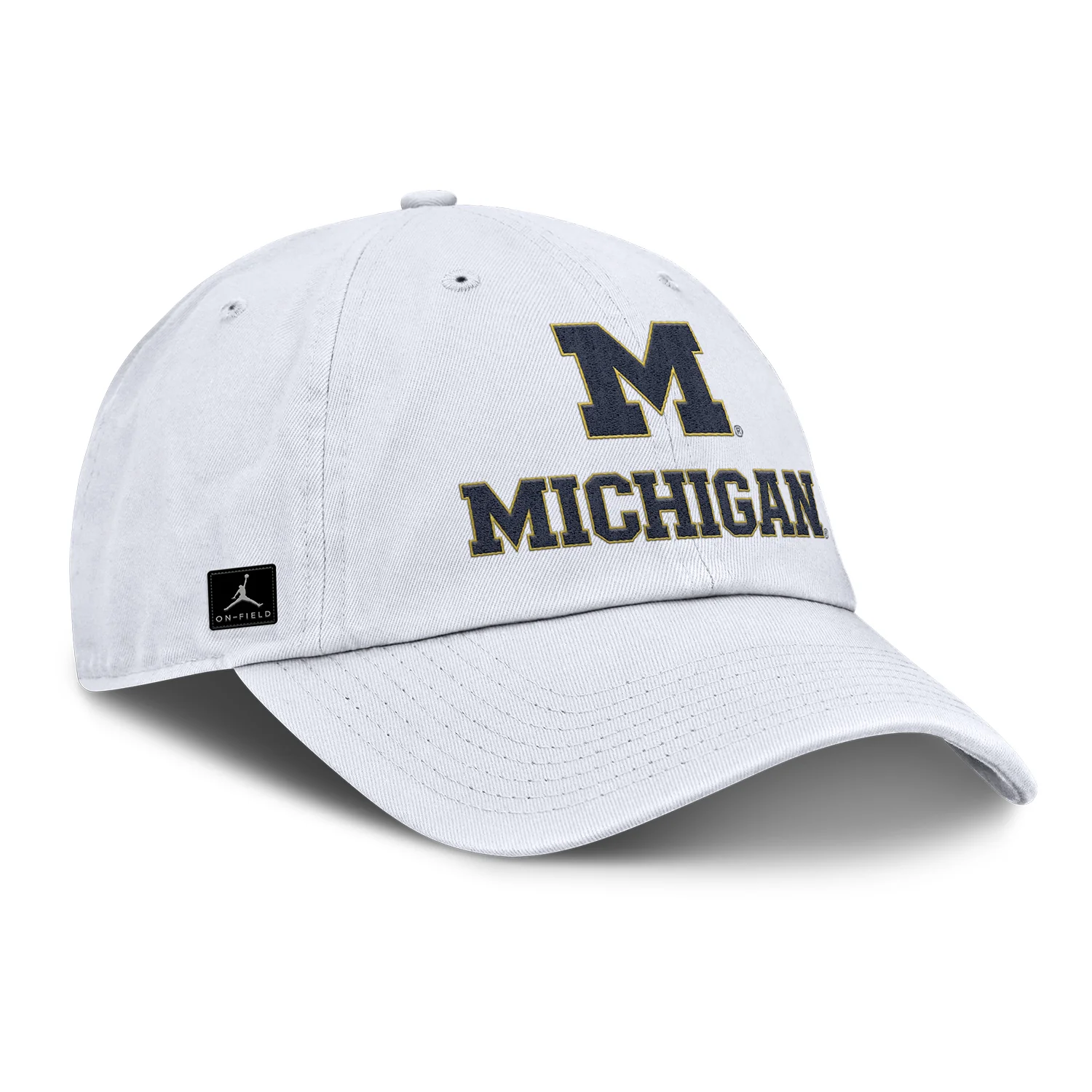 Michigan Wolverines Jordan Club Adjustable White Hat - Image 2