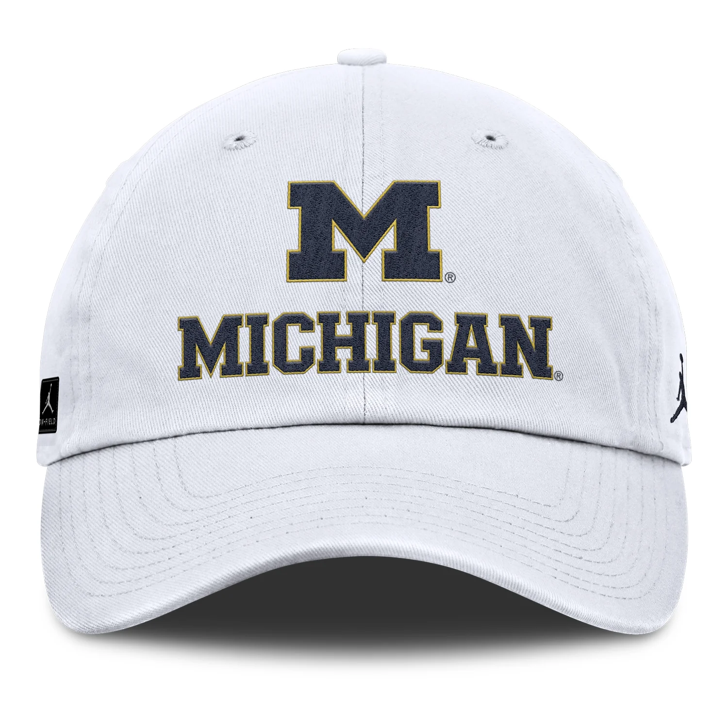Michigan Wolverines Jordan Club Adjustable White Hat - Image 3