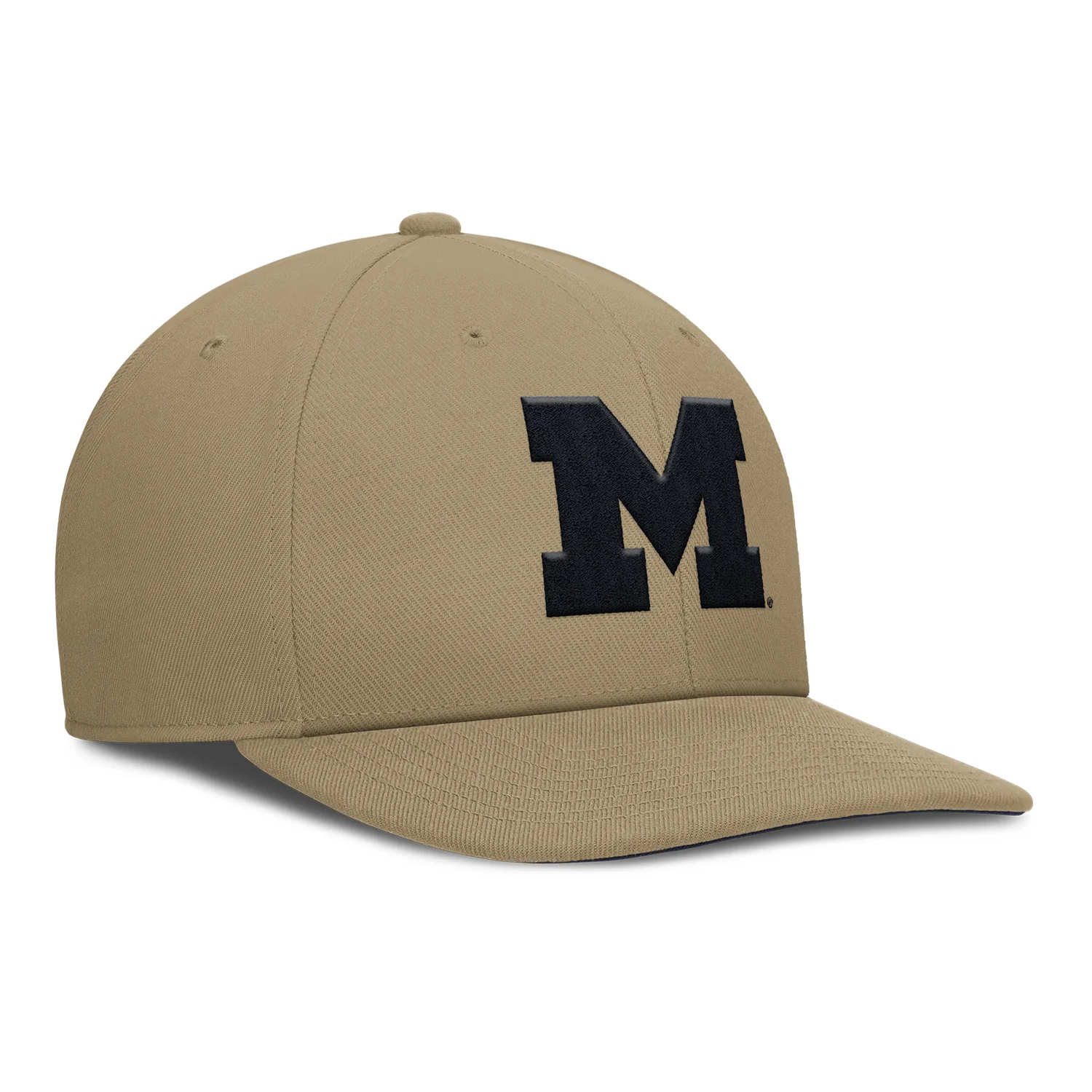 Michigan Wolverines Jordan Flat Brim Adjustable Tan Hat - Image 2