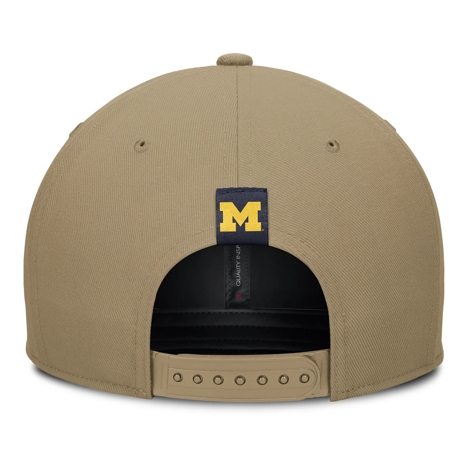 Michigan Wolverines Jordan Flat Brim Adjustable Tan Hat - Image 4