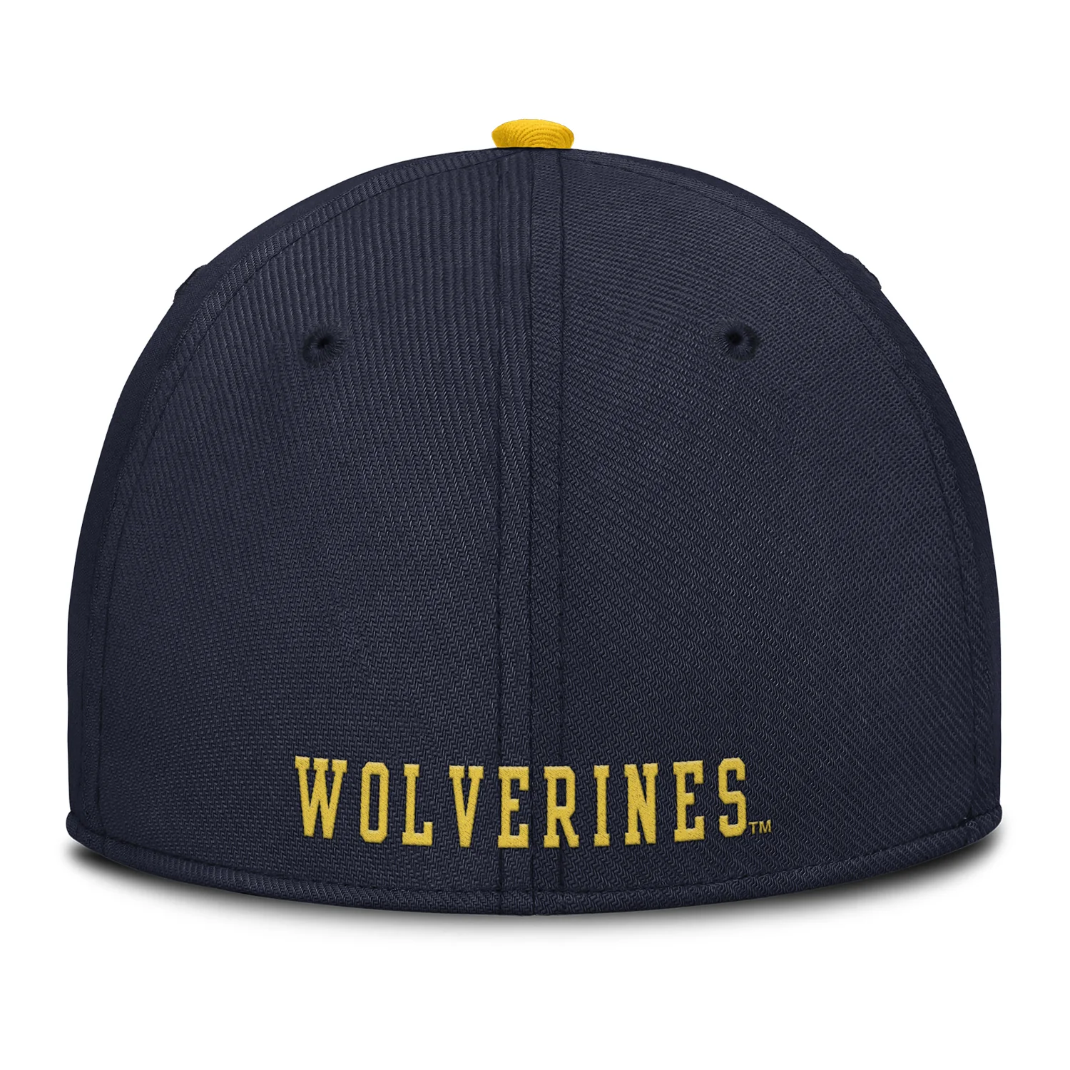 Michigan Wolverines Nike Vault Flex Stretch Navy Hat - Image 4
