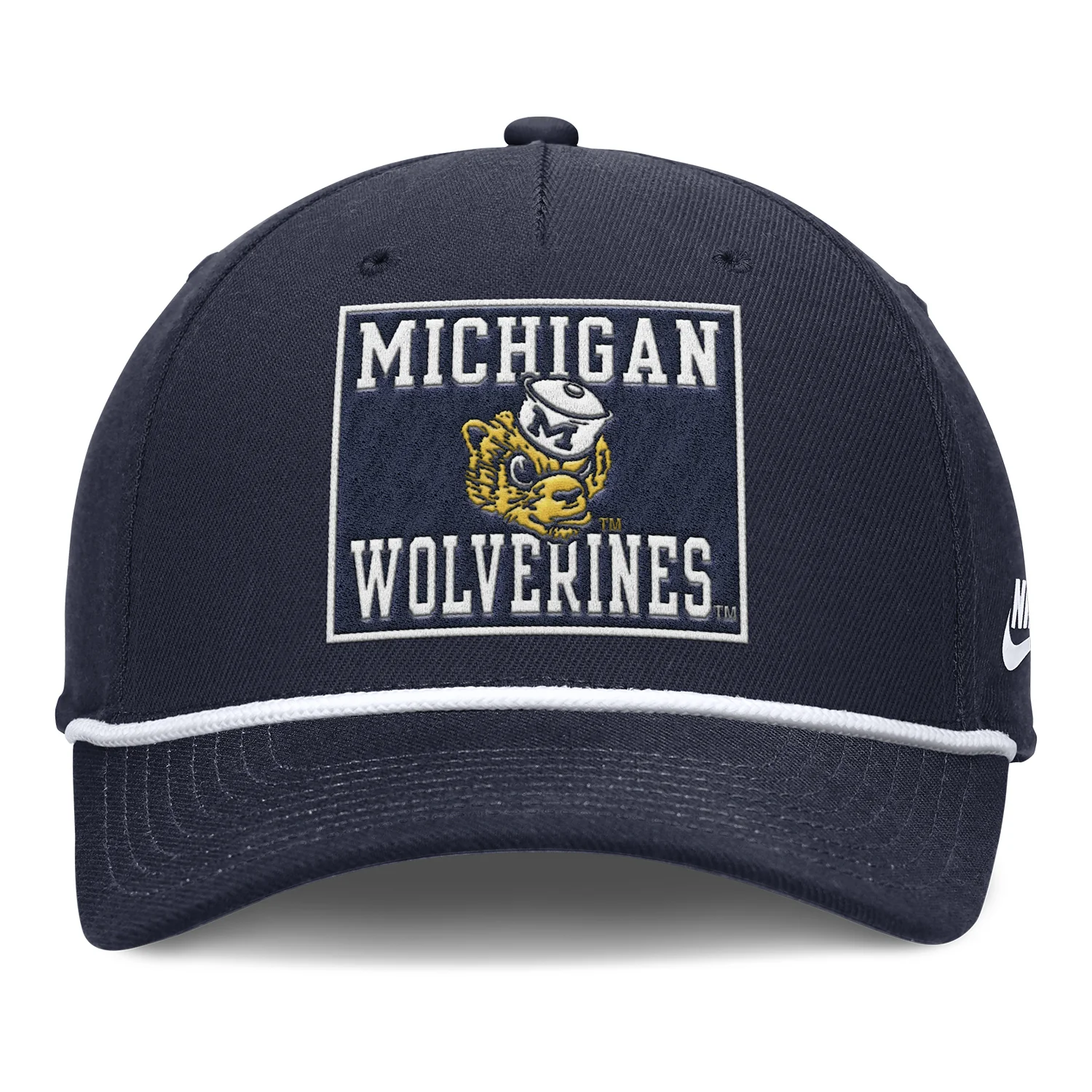Michigan Wolverines Nike Vault Rope Adjustable Navy Hat - Image 3