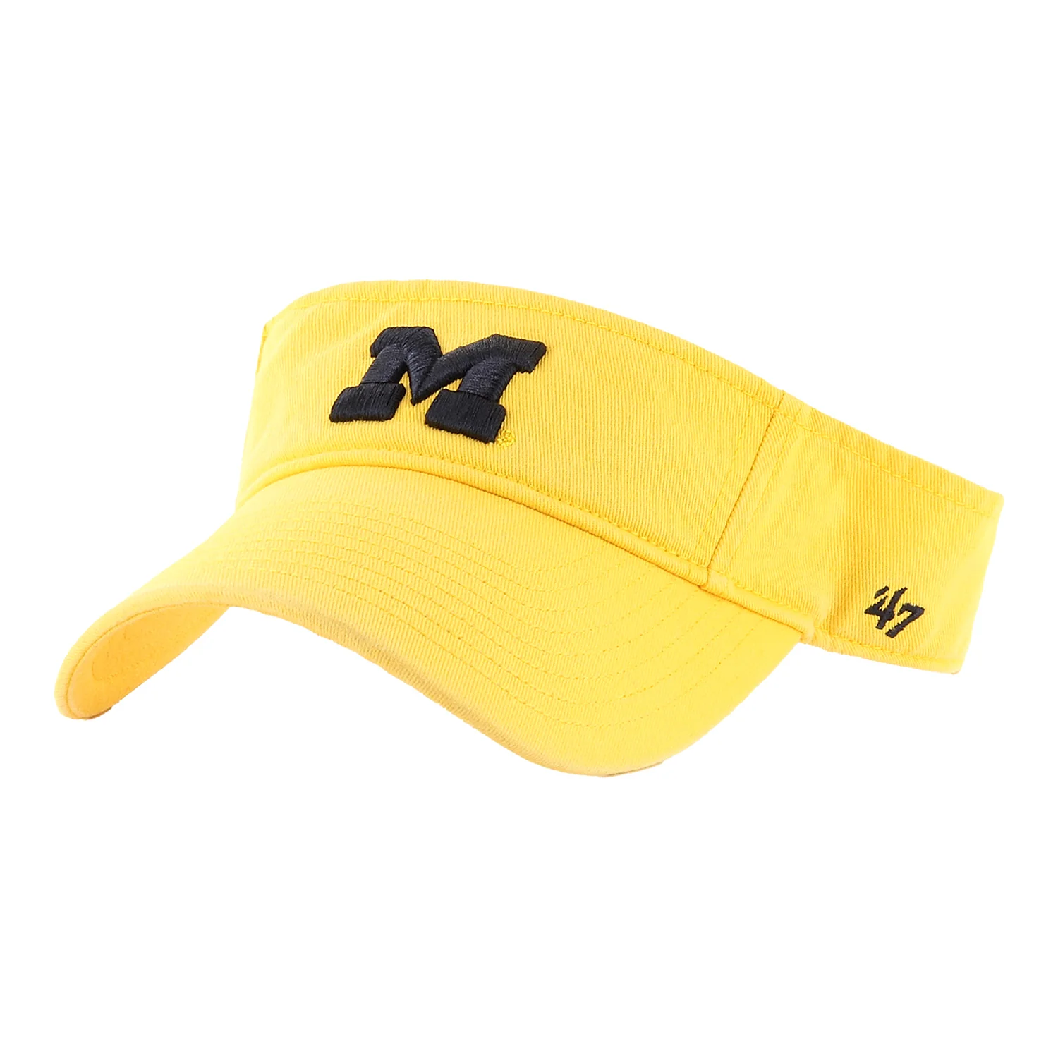 Michigan Wolverines 47 Brand Clean Up Yellow Visor