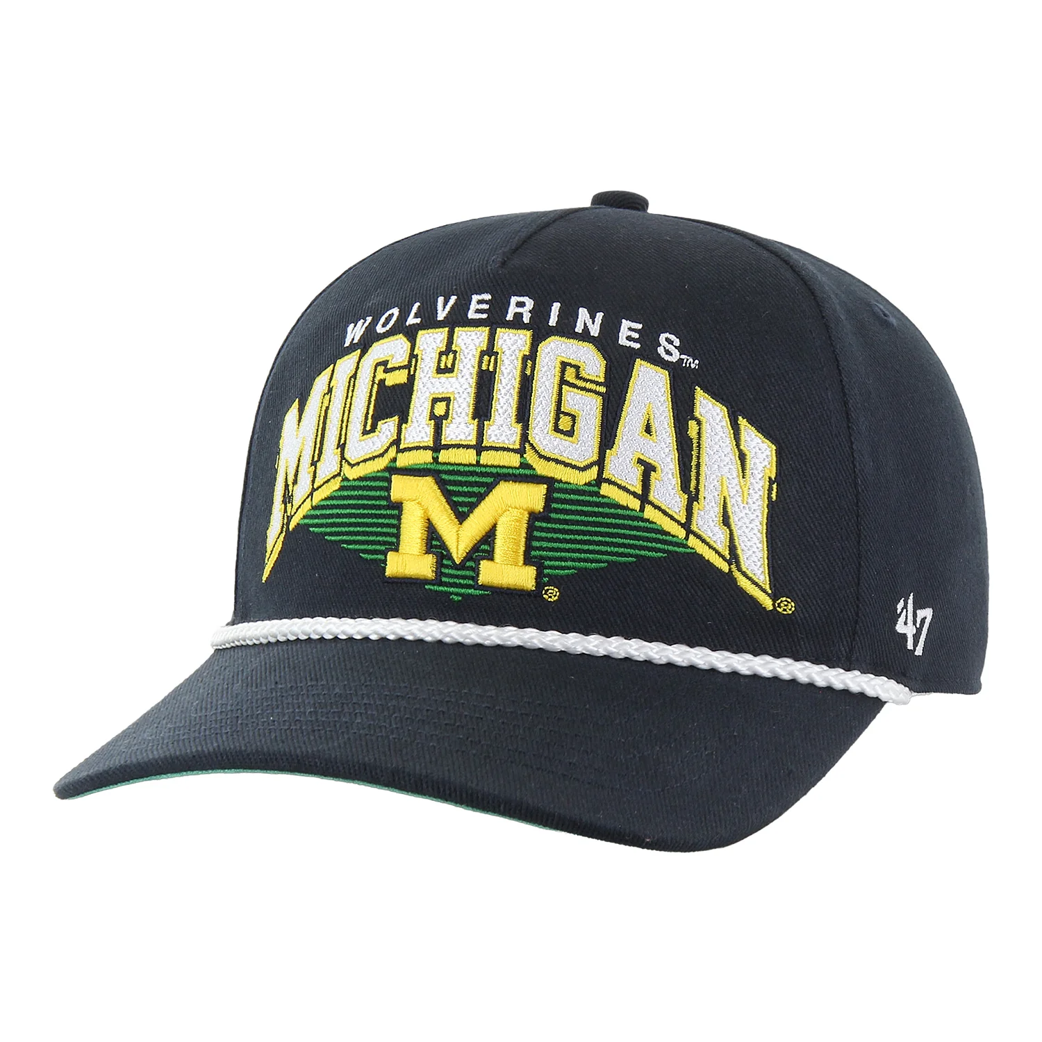 Michigan Wolverines 47 Brand Navy Snapback Hitch Rope Hat
