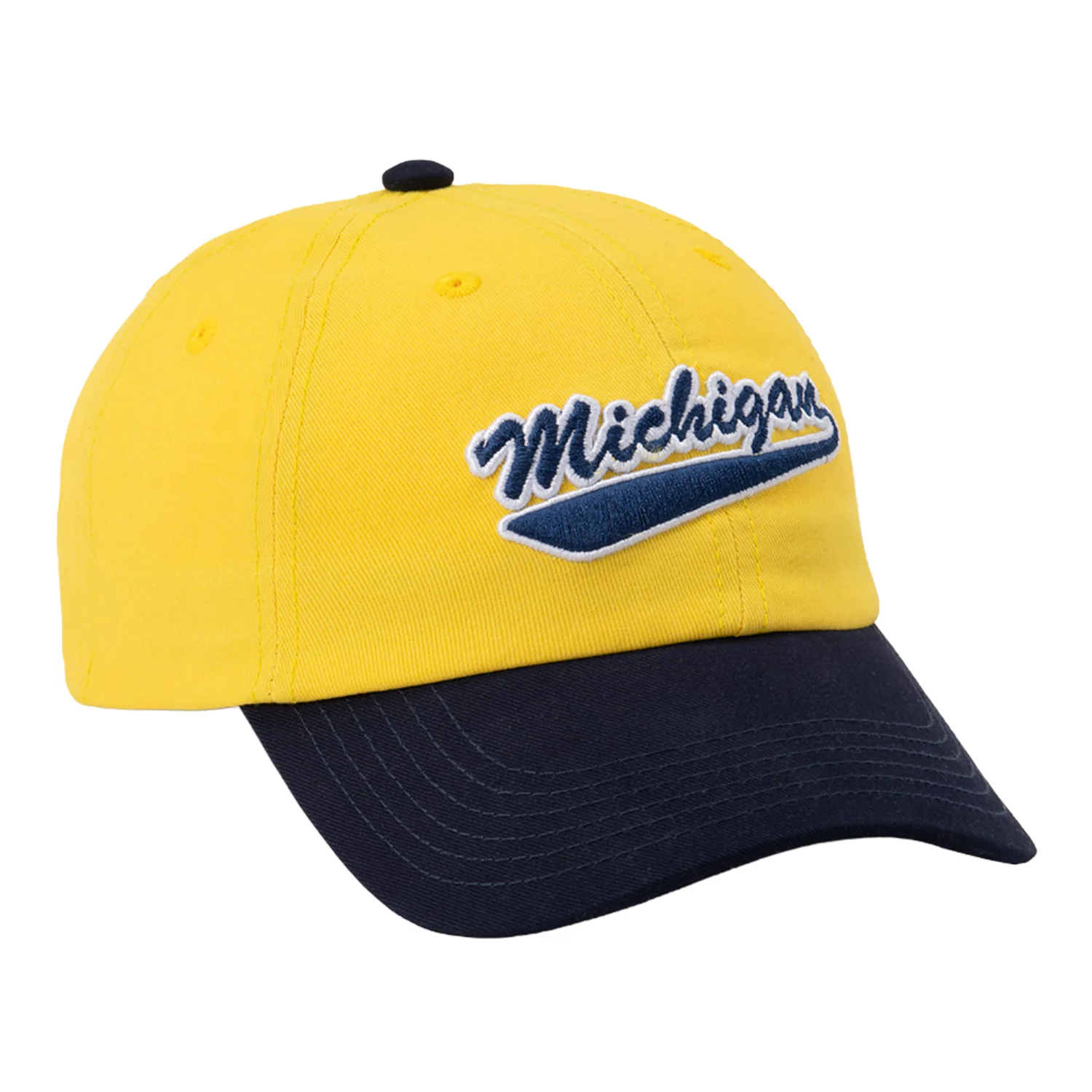 Michigan Wolverines Two-Tone Script Dad Hat - Image 2