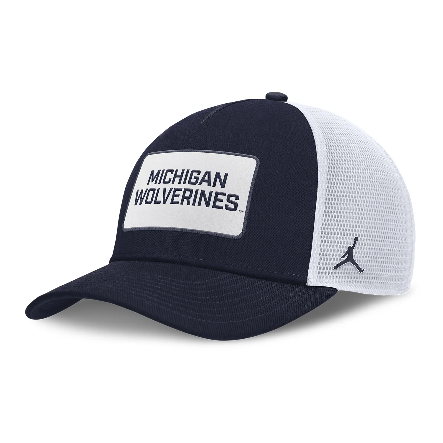 Michigan Wolverines Nike Jordan Navy Rise Trucker Gameday Hat