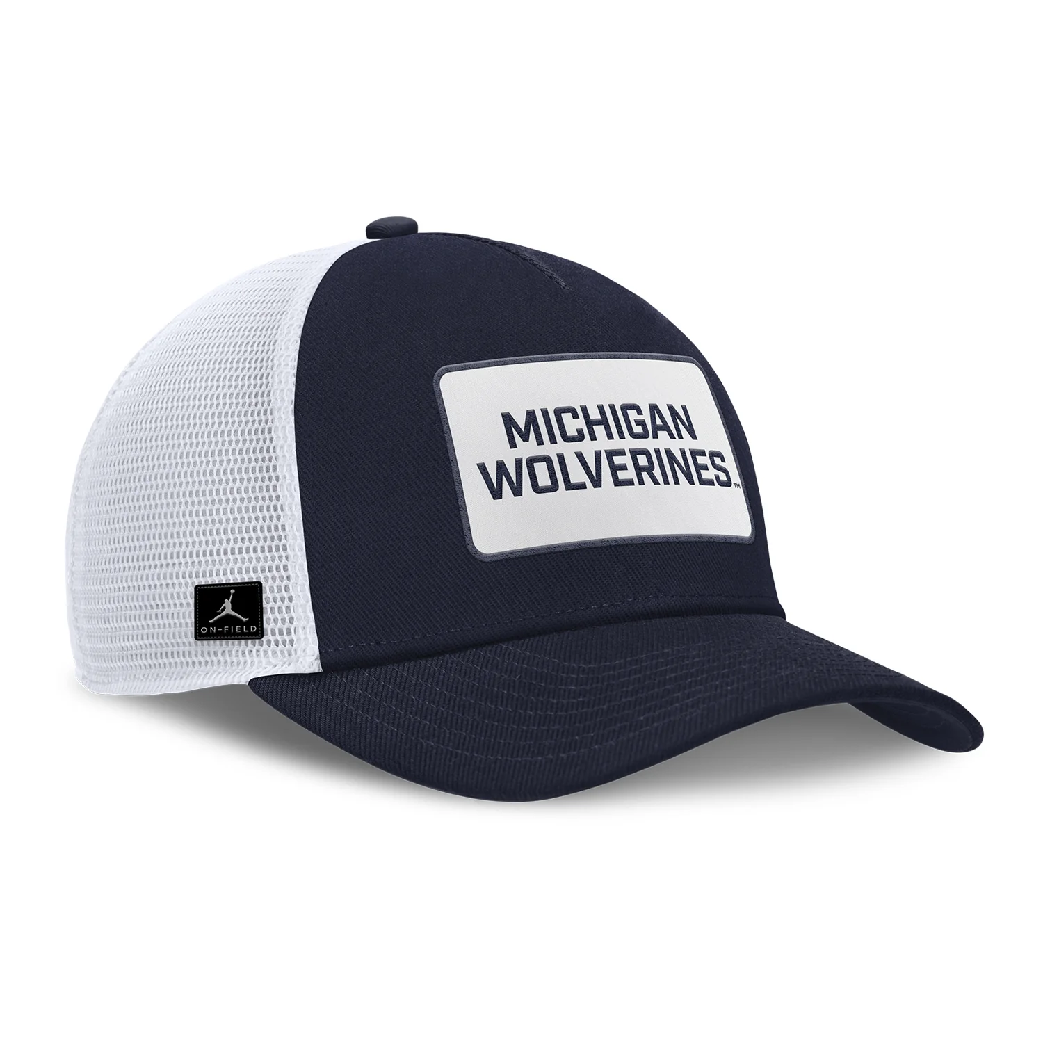 Michigan Wolverines Nike Jordan Navy Rise Trucker Gameday Hat - Image 2