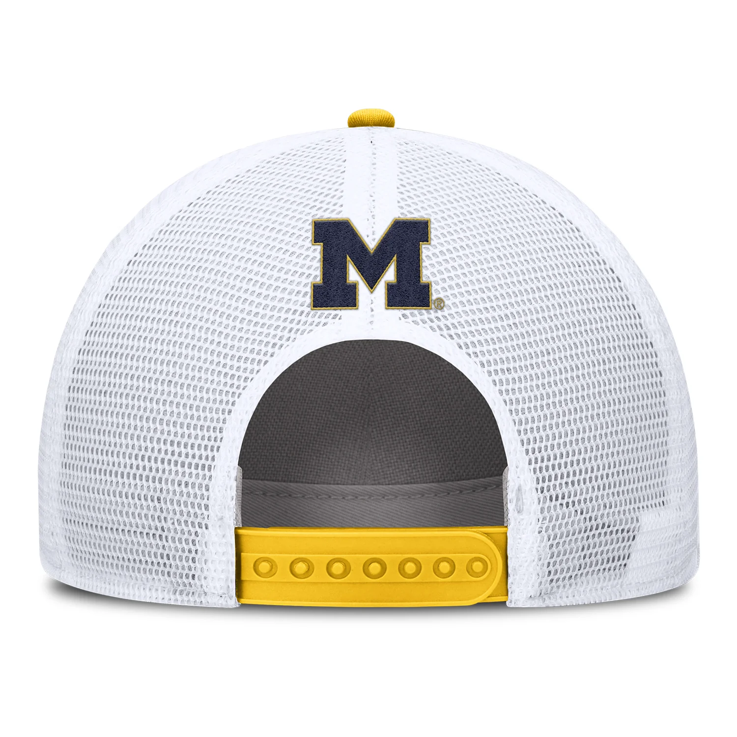 Michigan Wolverines Nike Jordan Yellow Rise Trucker Gameday Hat - Image 3