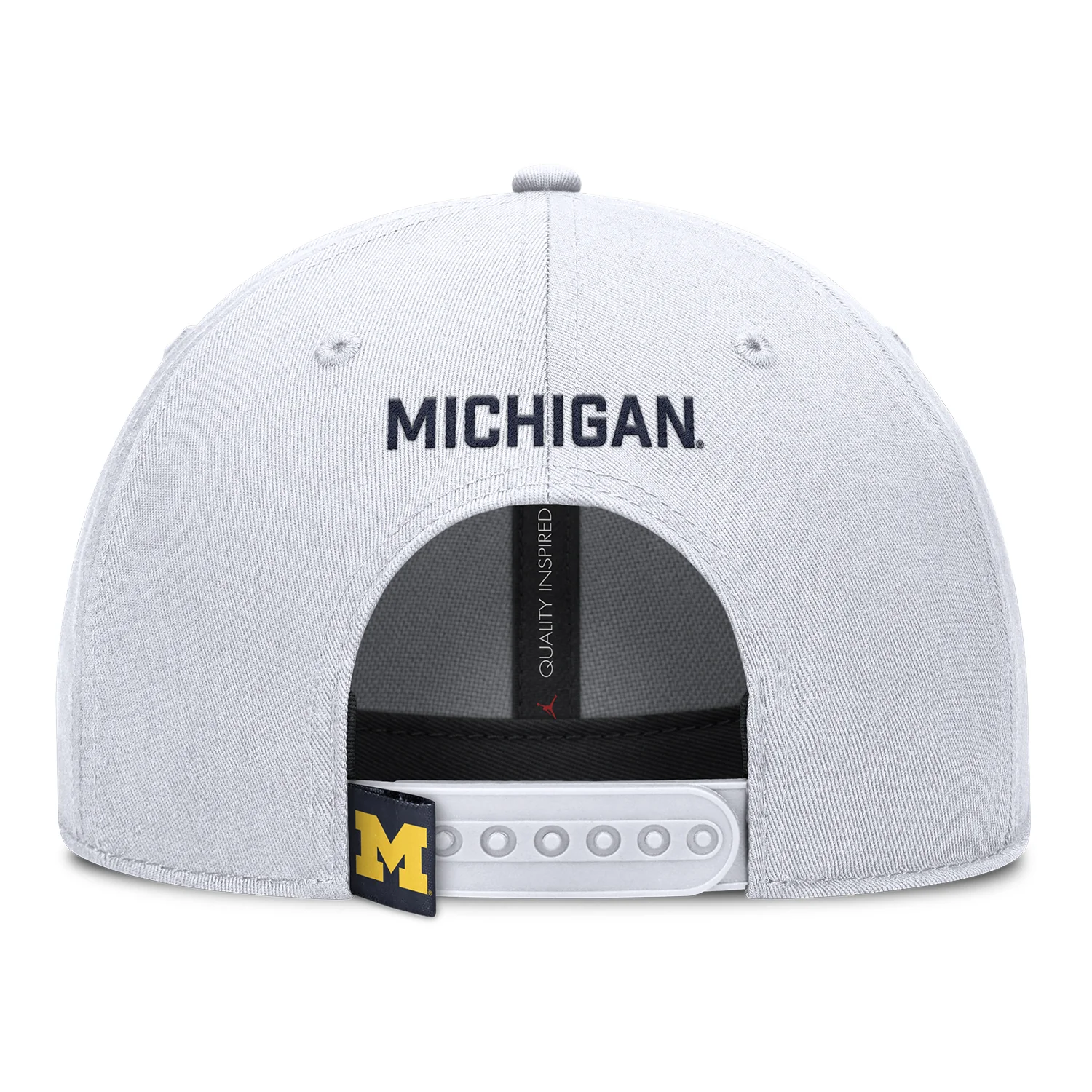 Michigan Wolverines Nike Jordan White Rise Adjustable Gameday Hat - Image 4