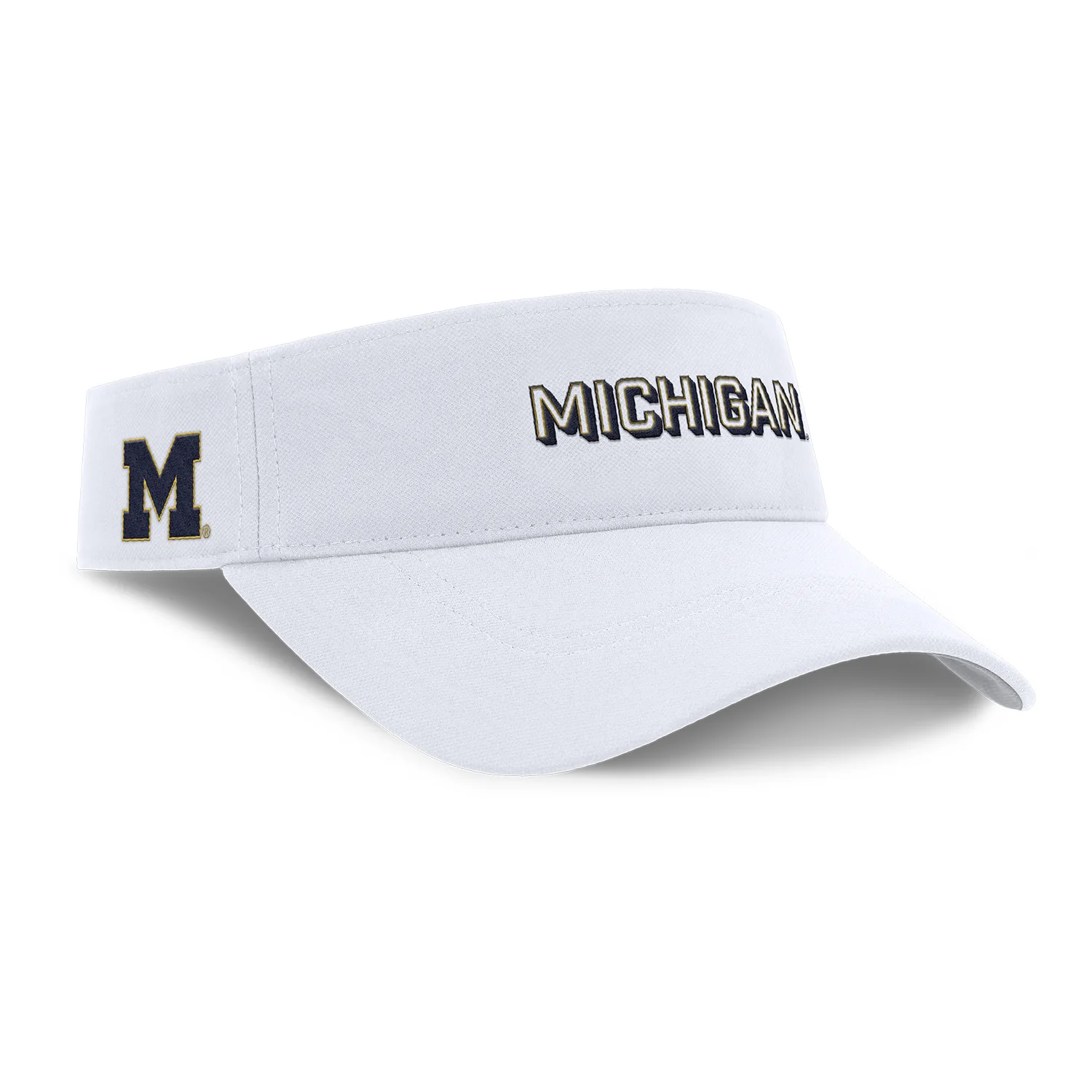 Michigan Wolverines Nike Jordan White Ace Visor - Image 2