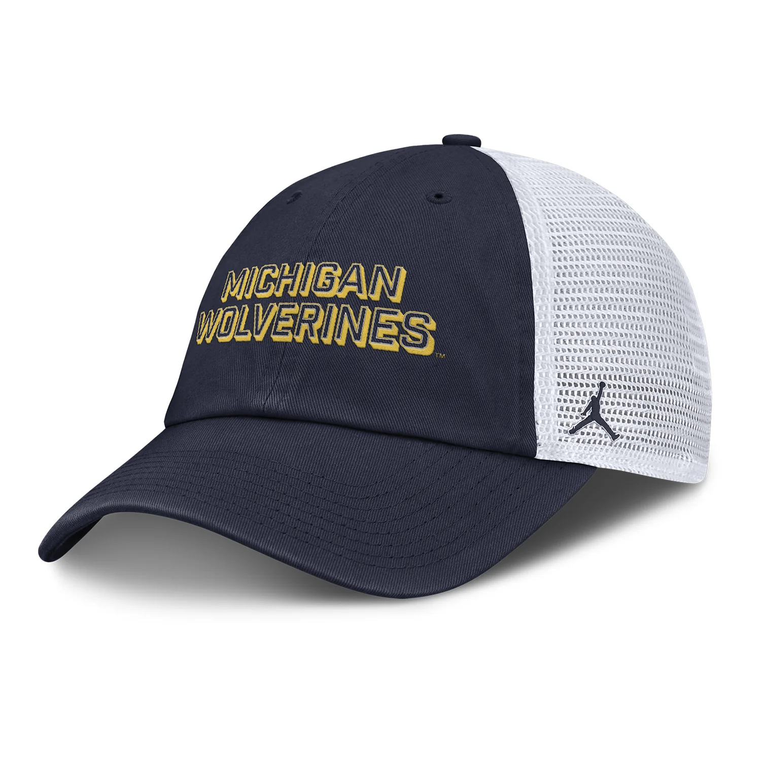 Michigan Wolverines Nike Jordan Navy Club Trucker Hat