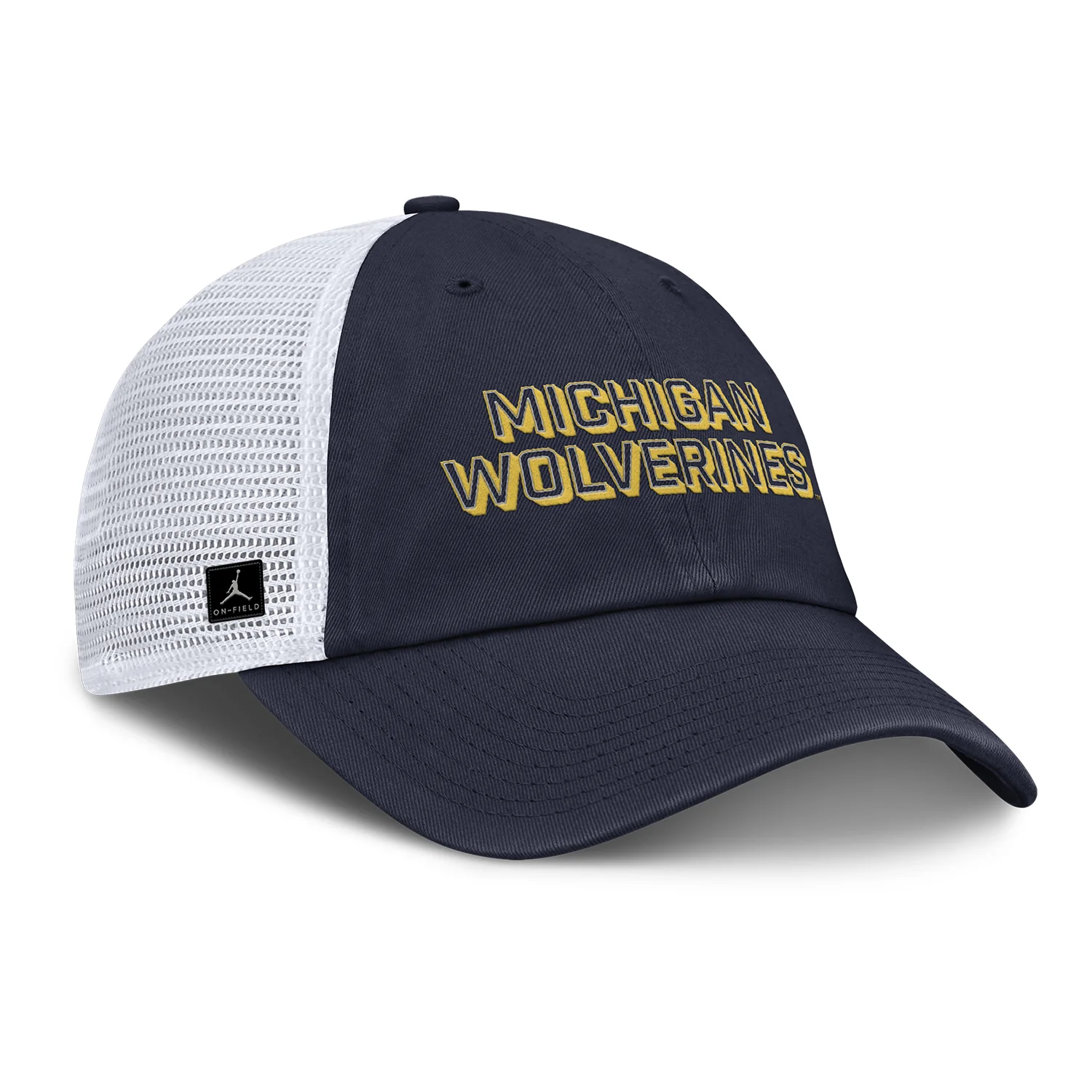 Michigan Wolverines Nike Jordan Navy Club Trucker Hat - Image 2