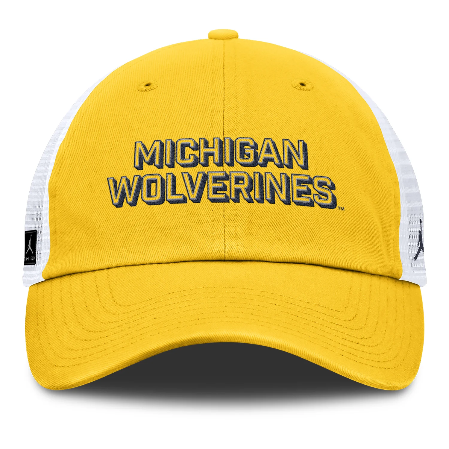 Michigan Wolverines Nike Jordan Yellow Club Trucker Hat - Image 3