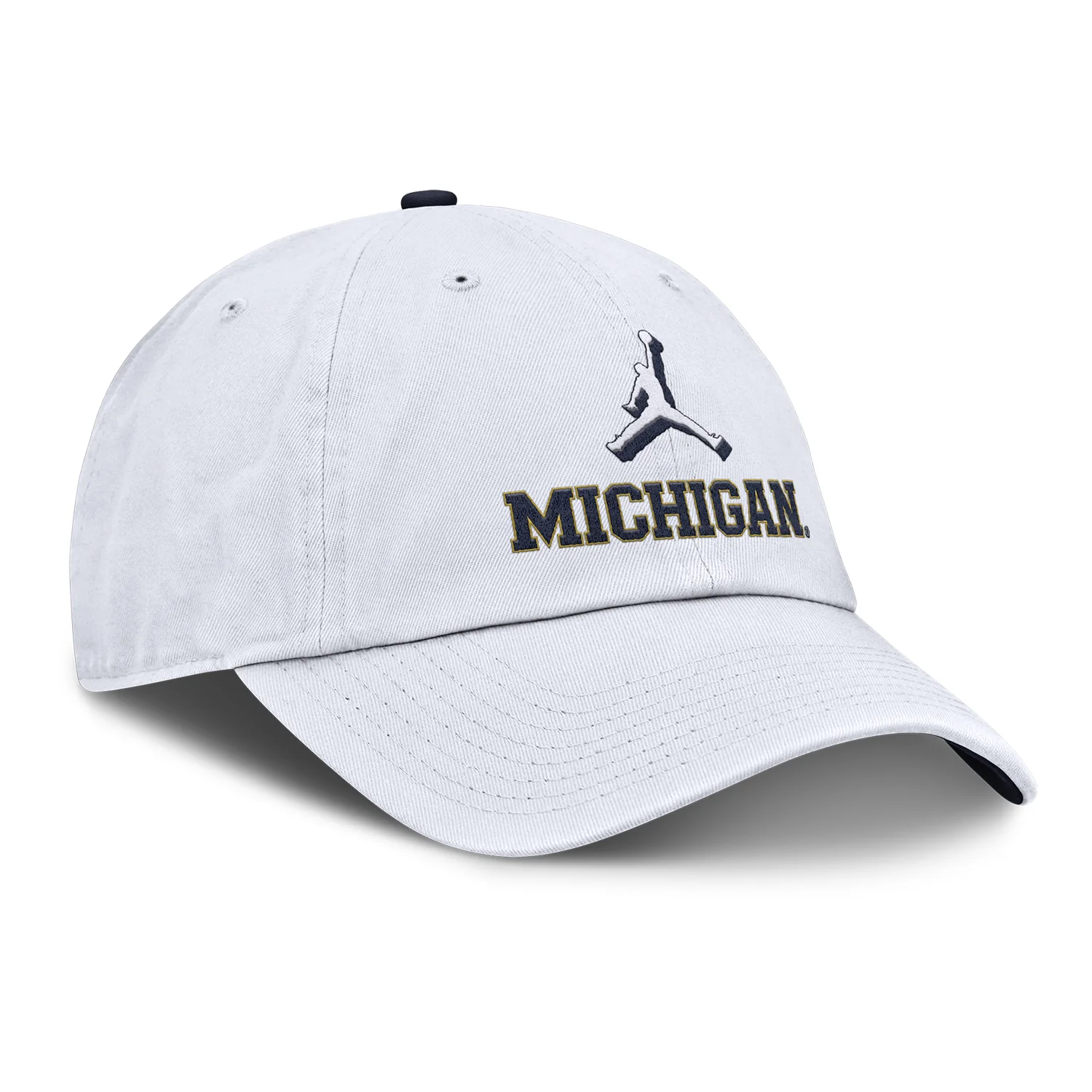 Michigan Wolverines Nike Jordan White Adjustable Primetime Club Hat - Image 2
