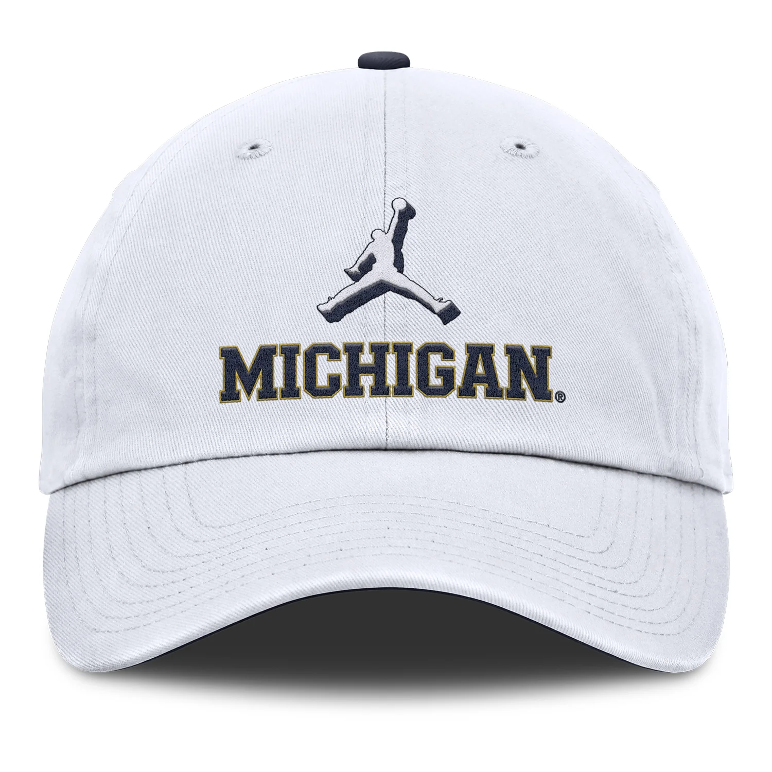Michigan Wolverines Nike Jordan White Adjustable Primetime Club Hat - Image 3