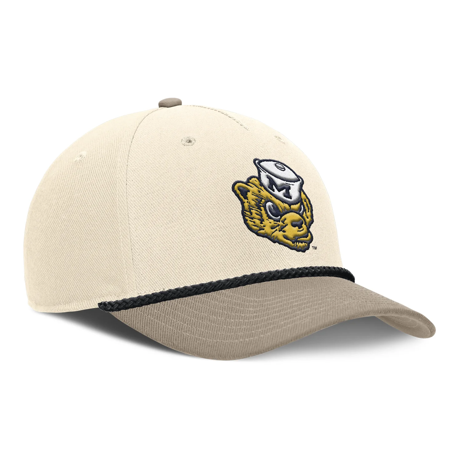 Michigan Wolverines Nike Tan Legacy Adjustable Hat - Image 2