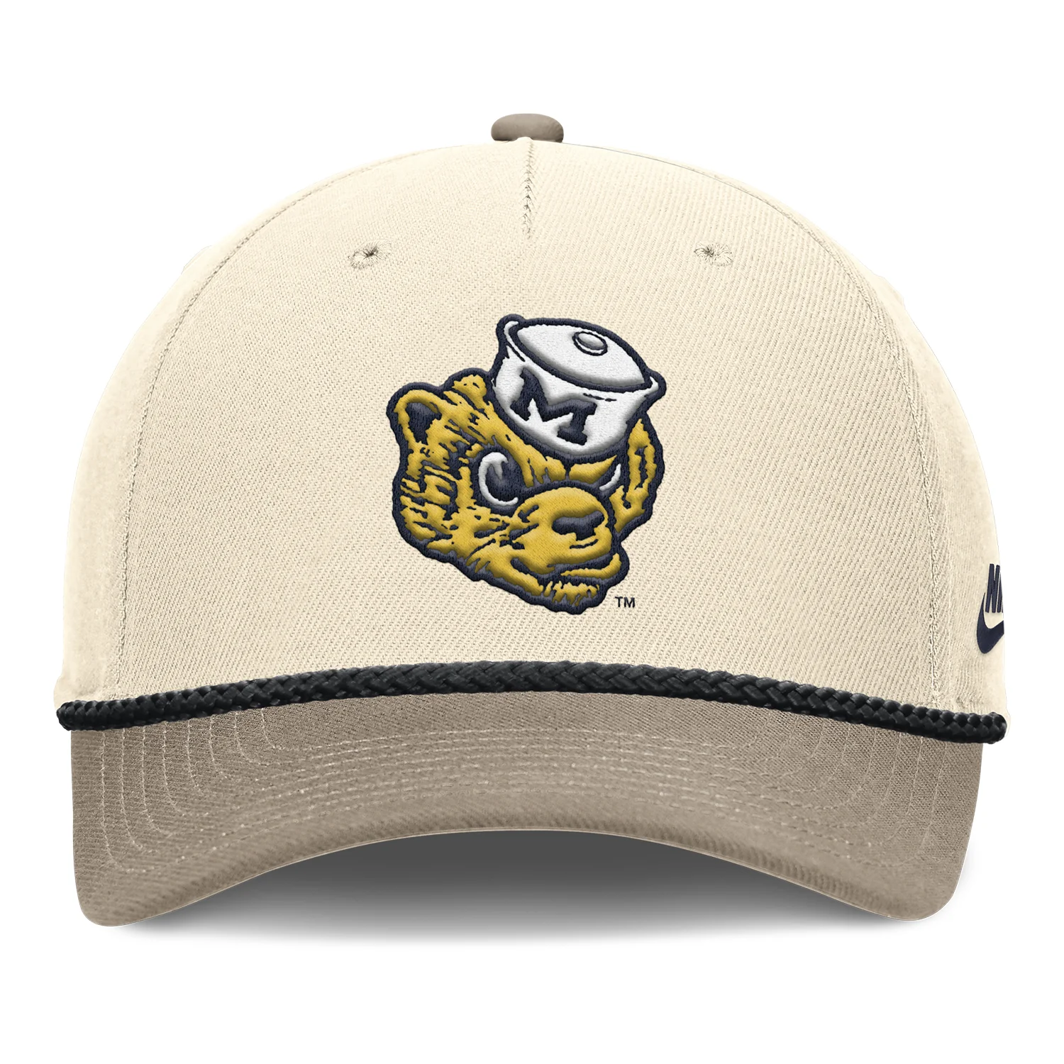Michigan Wolverines Nike Tan Legacy Adjustable Hat - Image 3