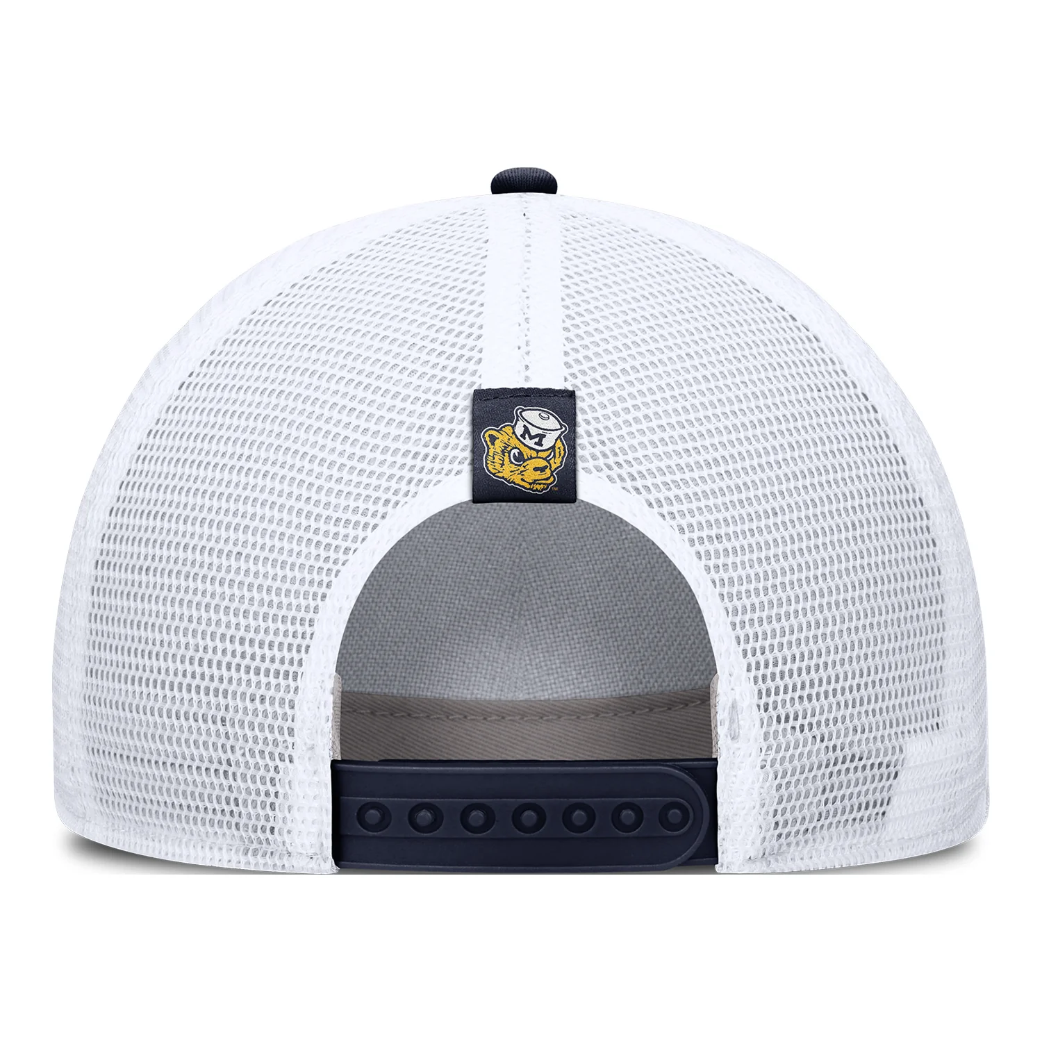 Michigan Wolverines Nike Grey Hail Structured Trucker Hat - Image 2