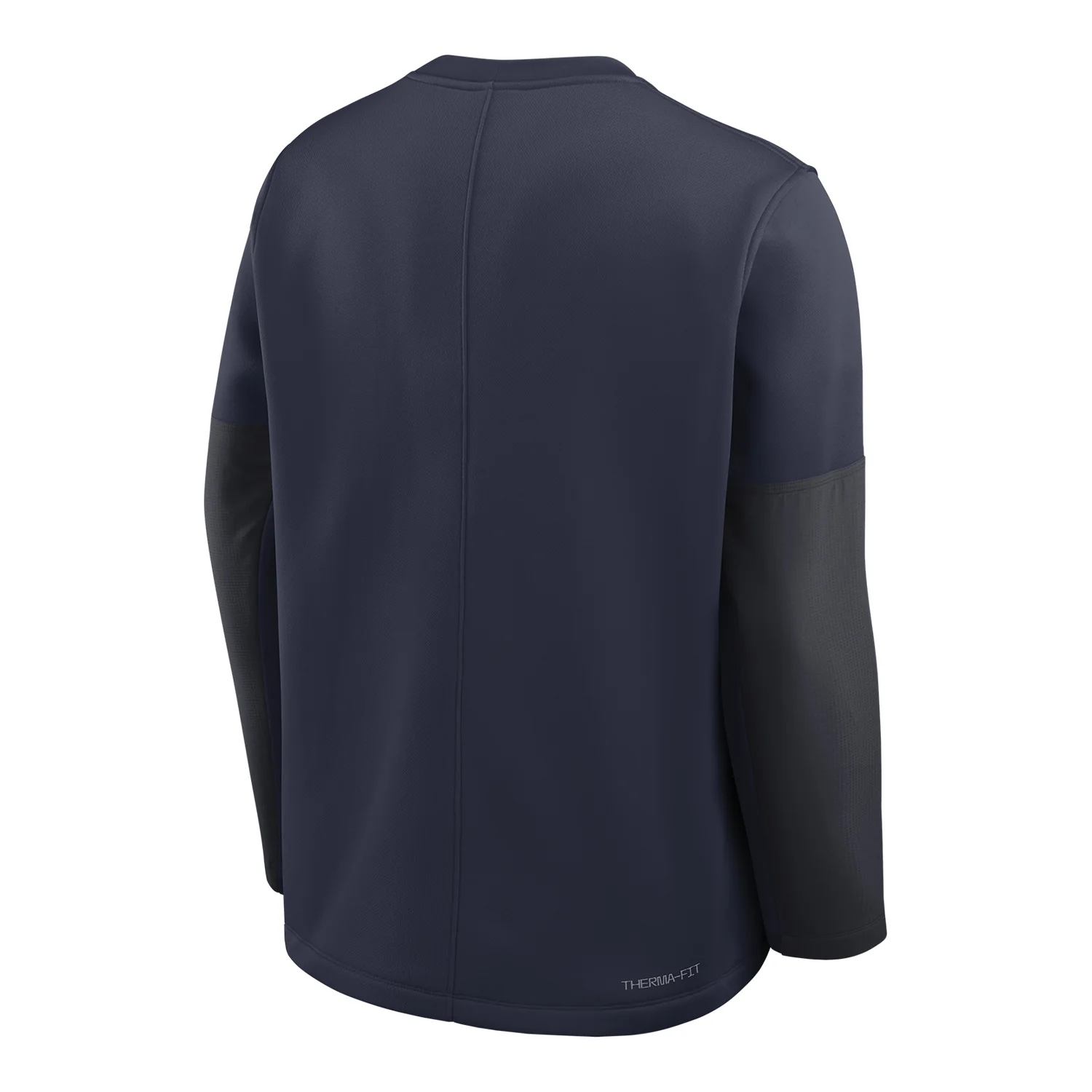 Michigan Wolverines Jordan Navy Midweight Coaches Crewneck Jacket - Image 2
