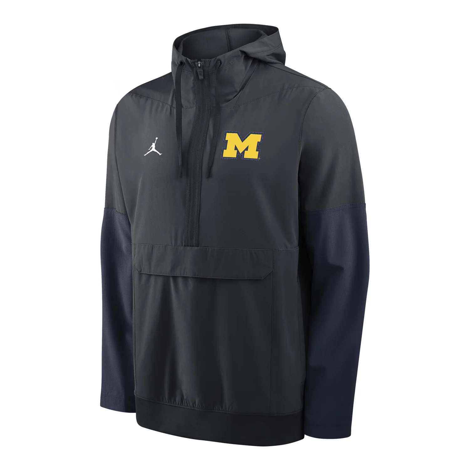 Michigan Wolverines Nike Jordan Navy Hooded Anorak Windbreaker Jacket