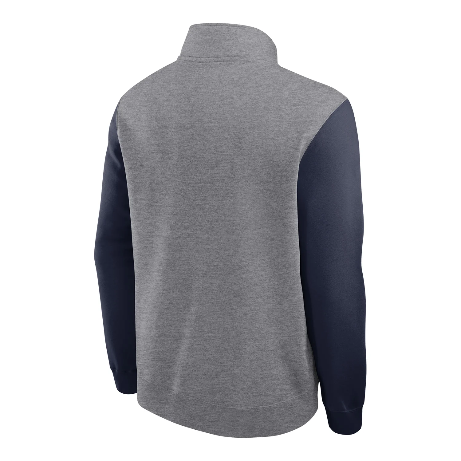 Michigan Wolverines Grey Nike Club Fleece 1/2 Zip Pullover - Image 2
