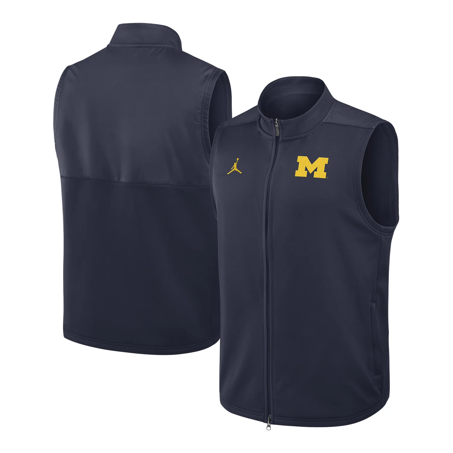 Michigan Wolverines Nike Jordan Navy Victory Vest - Image 3