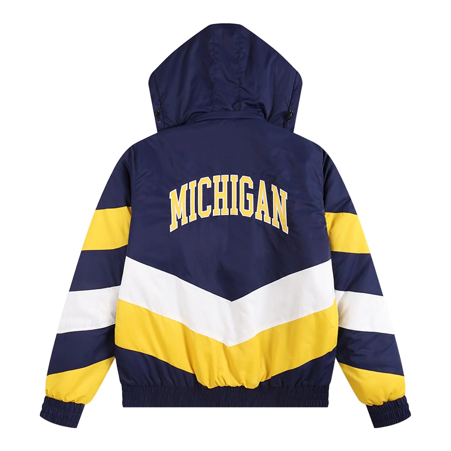 Michigan Wolverines Retro Full-Zip Striped Jacket - Image 2