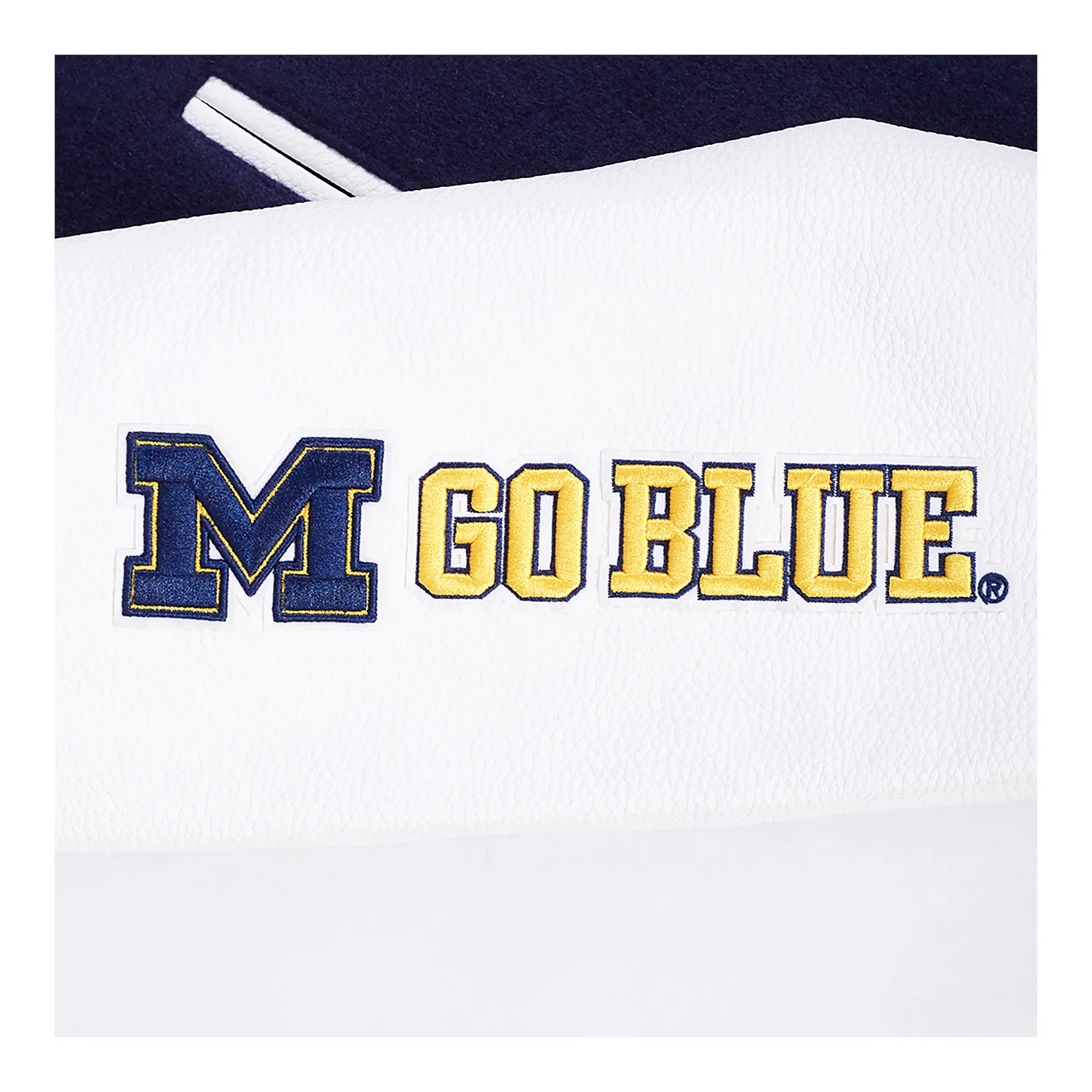 Michigan Wolverines Classic Ribbed Wool Varsity Jacket - Image 6