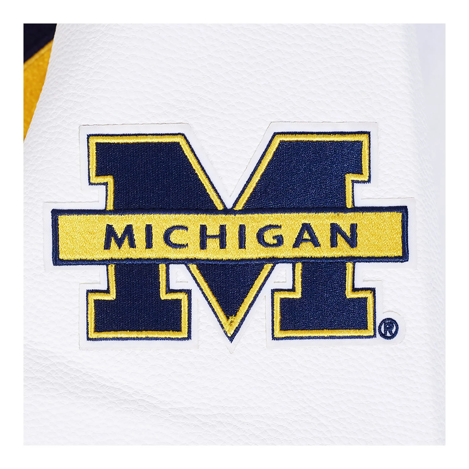 Michigan Wolverines Classic Ribbed Wool Varsity Jacket - Image 7
