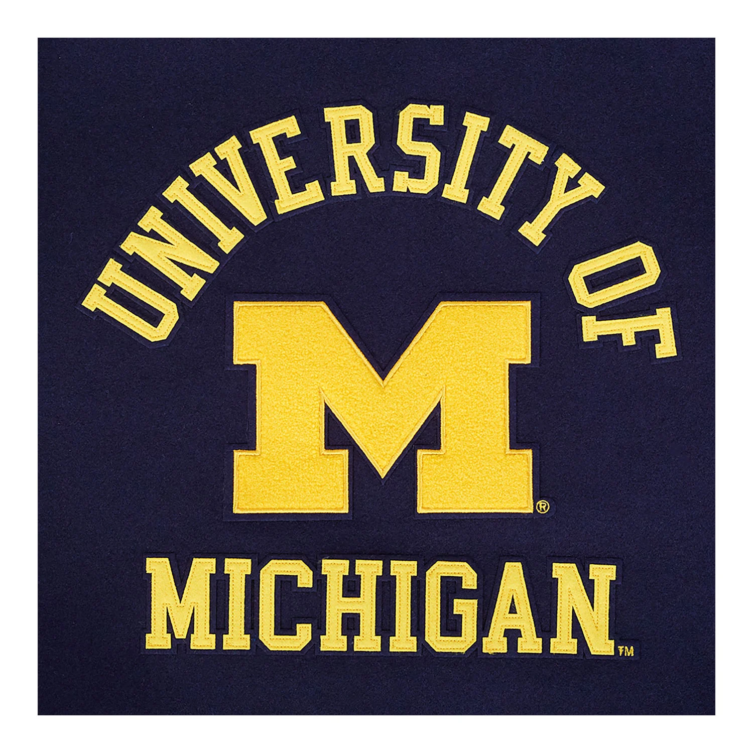 Michigan Wolverines Classic Ribbed Wool Varsity Jacket - Image 8