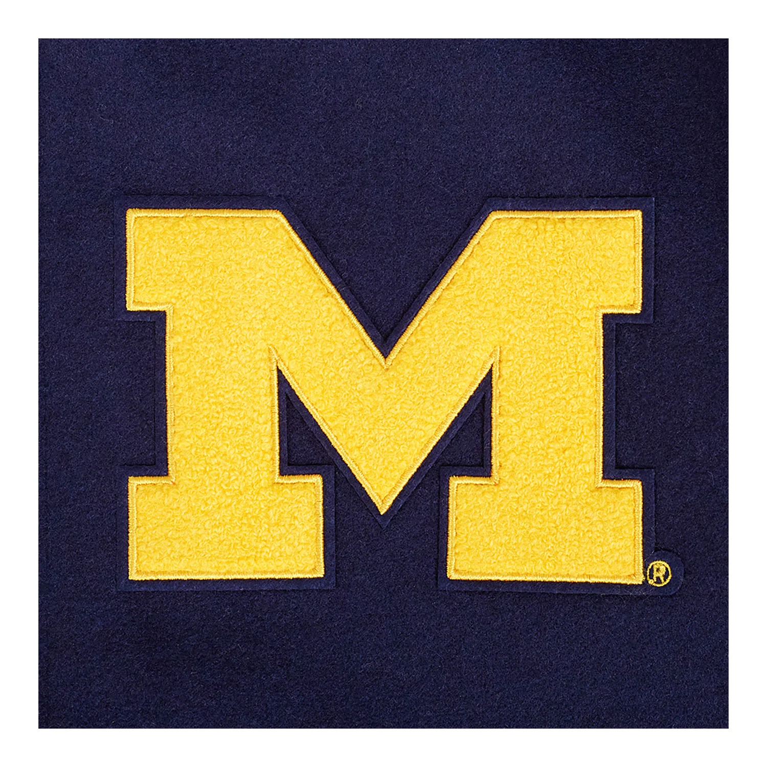 Michigan Wolverines Classic Ribbed Wool Varsity Jacket - Image 9