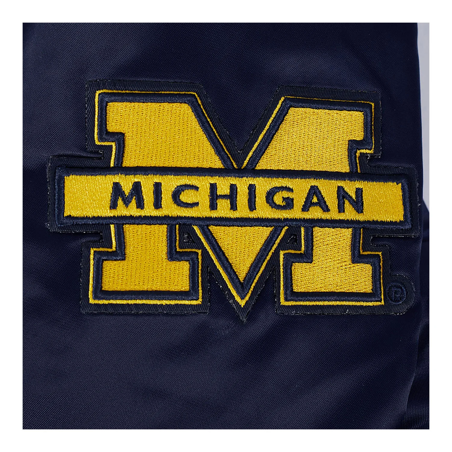 Michigan Wolverines Classic Rib Satin Jacket - Image 5