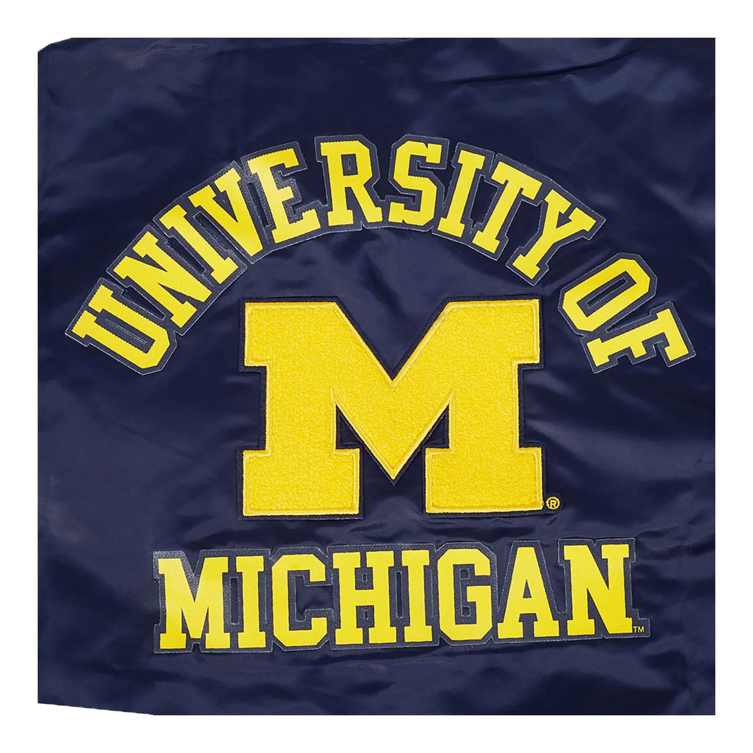 Michigan Wolverines Classic Rib Satin Jacket - Image 8