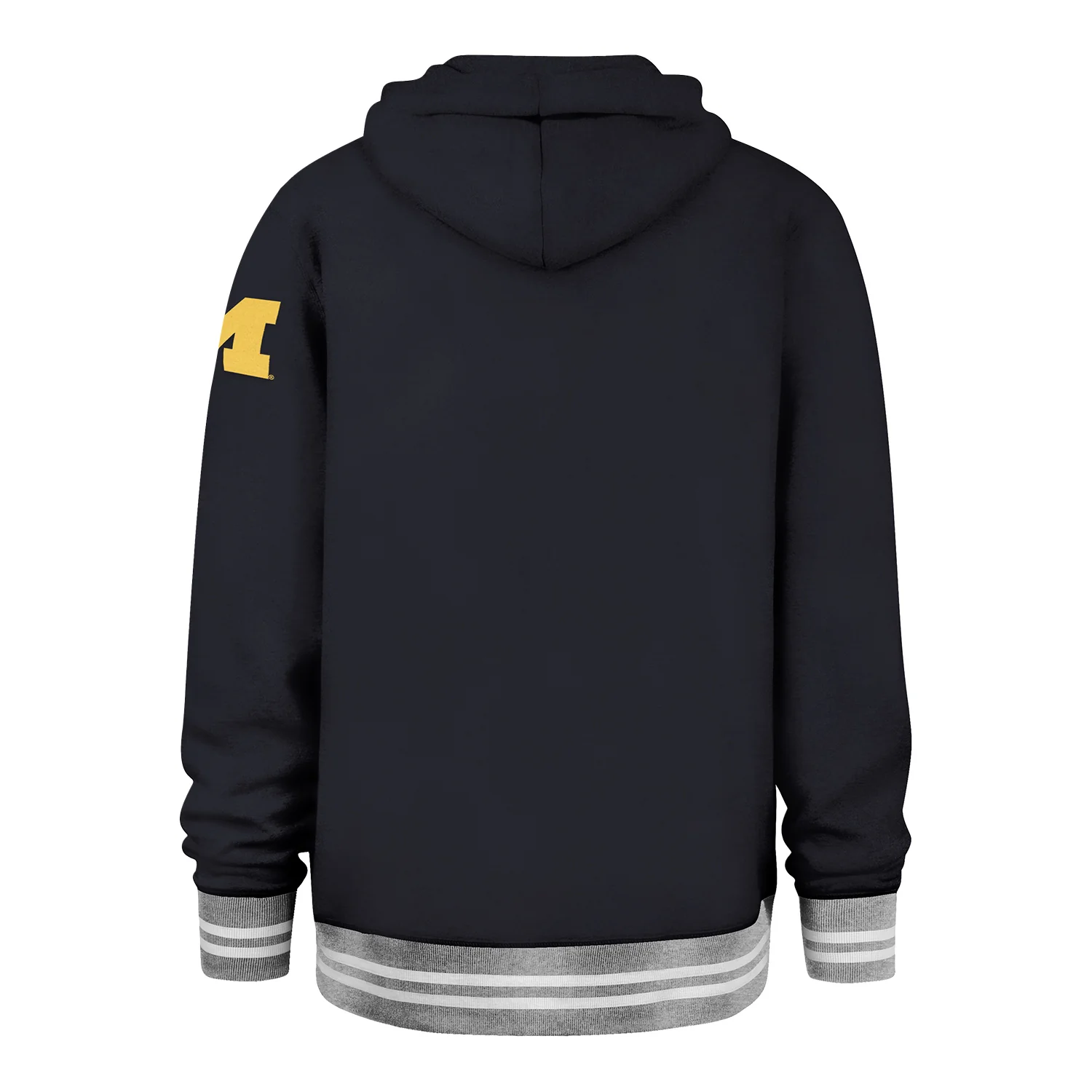Michigan Wolverines '47 Brand Blue Atlas Eastport Fleece Hoodie - Image 2
