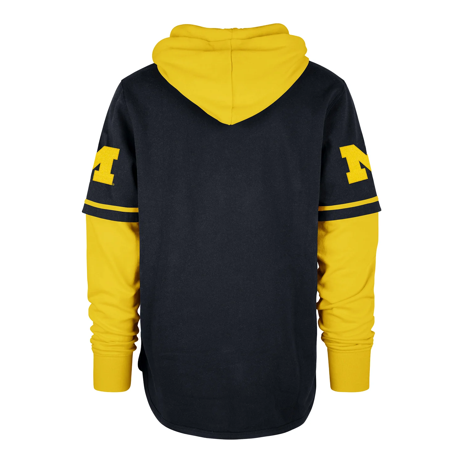 Michigan Wolverines '47 Brand Blue Trifecta Shortstop Pullover Hoodie - Image 2