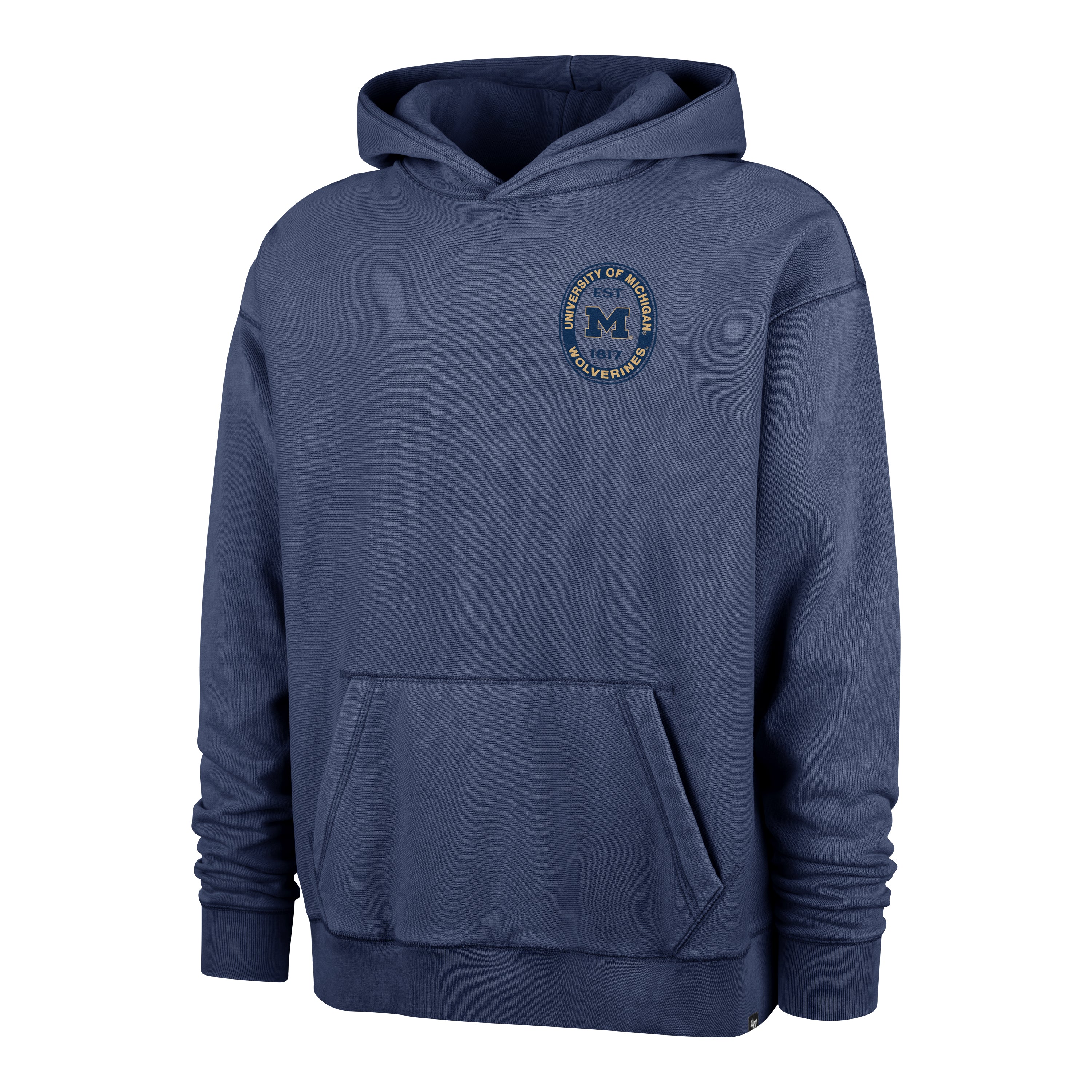 Michigan Wolverines 47 Brand Grey Boot Path Ravine Fleece Hoodie