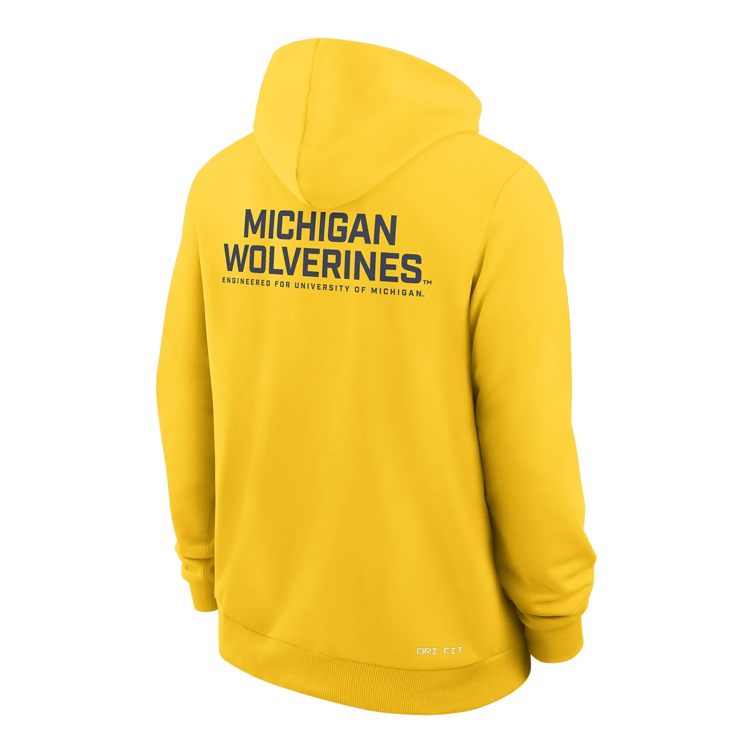 Michigan Wolverines Nike Jordan Yellow Full Zip Hooded Sweatshirt - Image 2