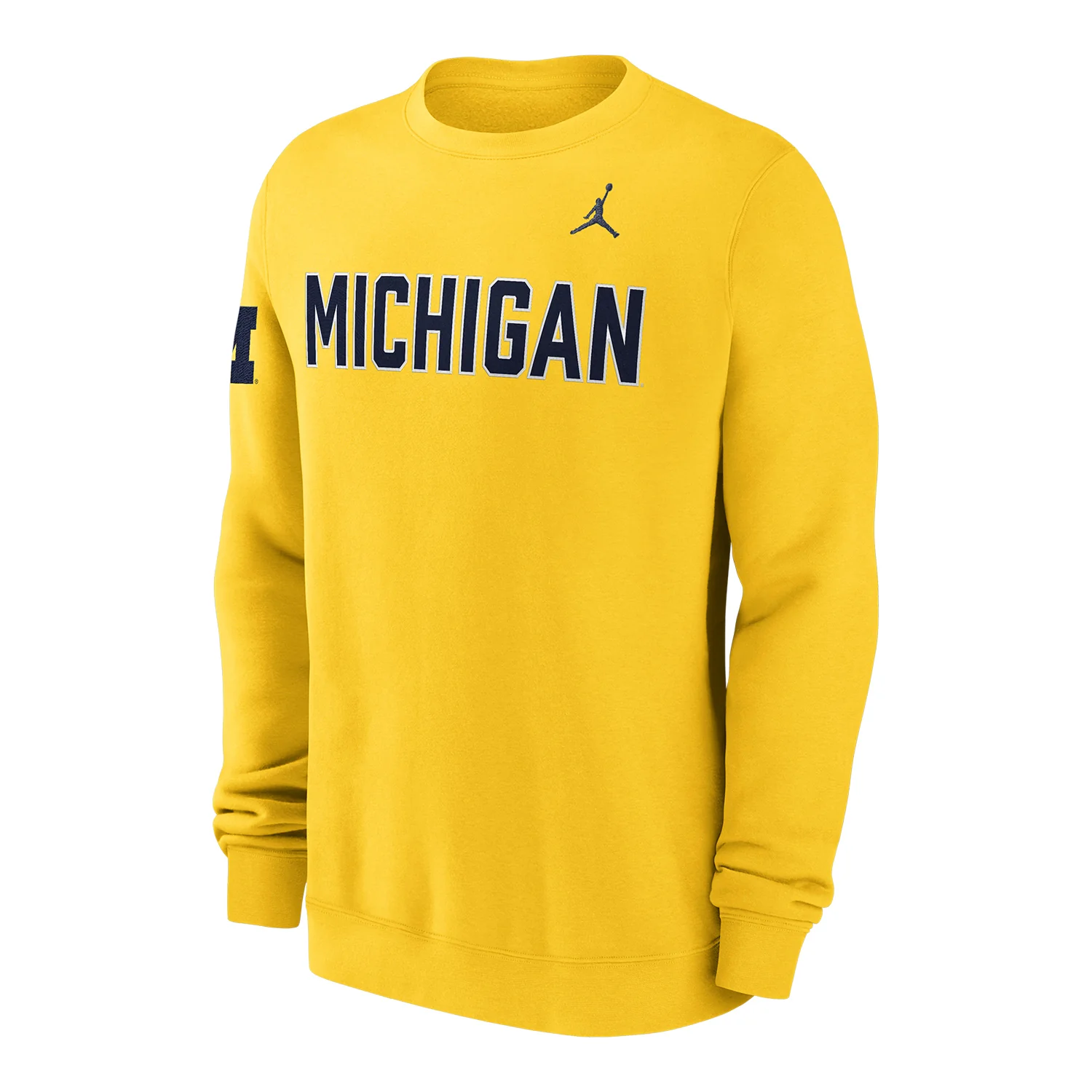 Michigan Wolverines Nike Jordan Yellow Club Crewneck